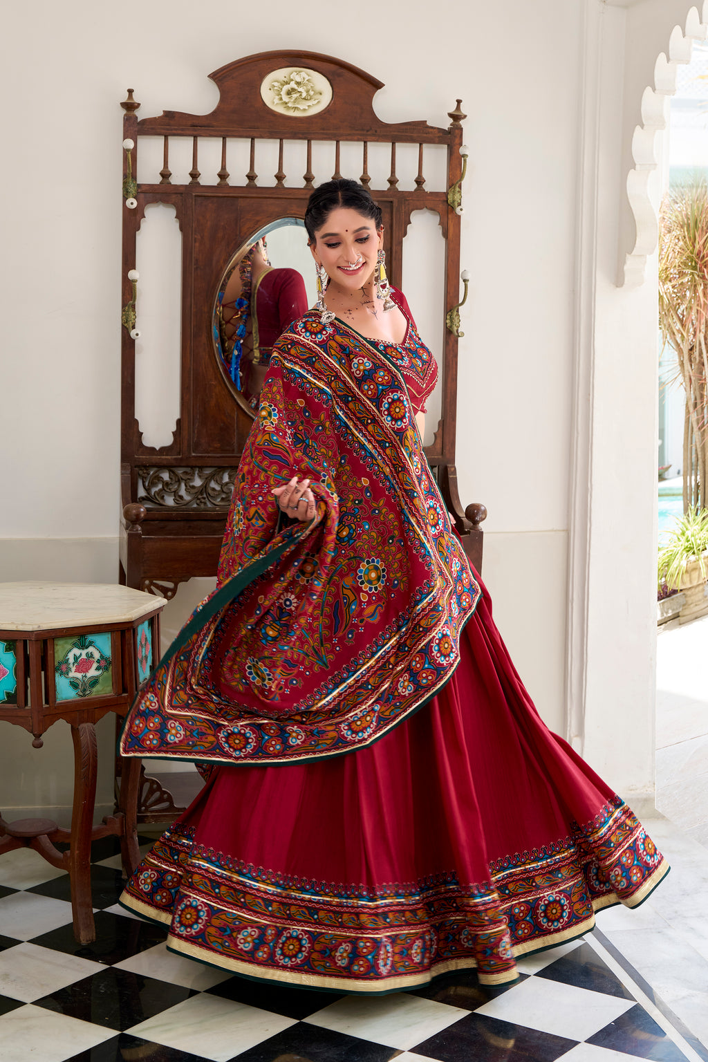 Regal Embroidered Lehenga Choli with Traditional Dupatta