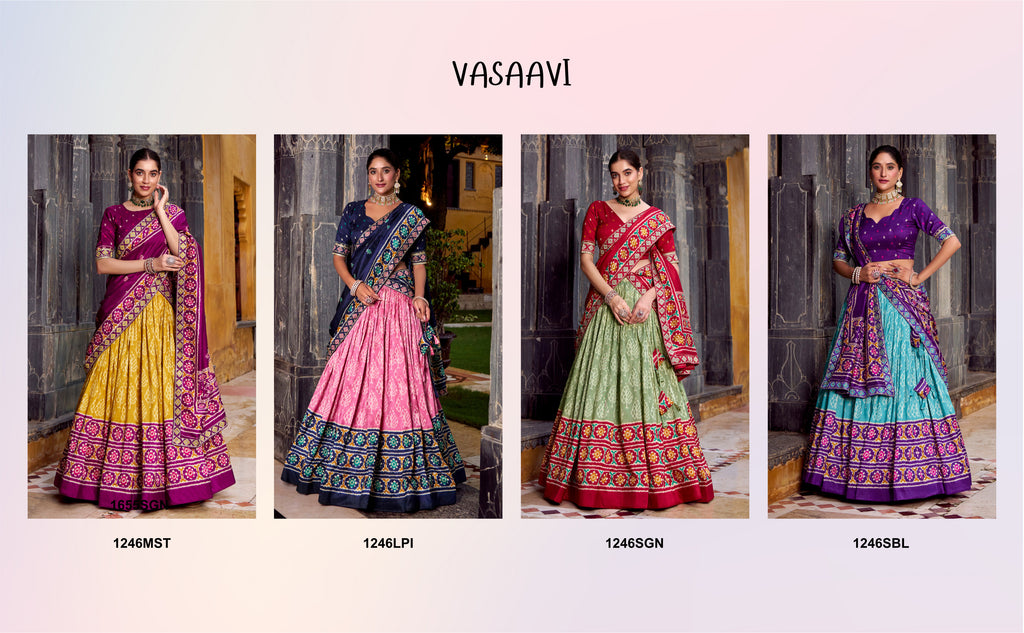 Elegant  Patola Print Lehenga Choli