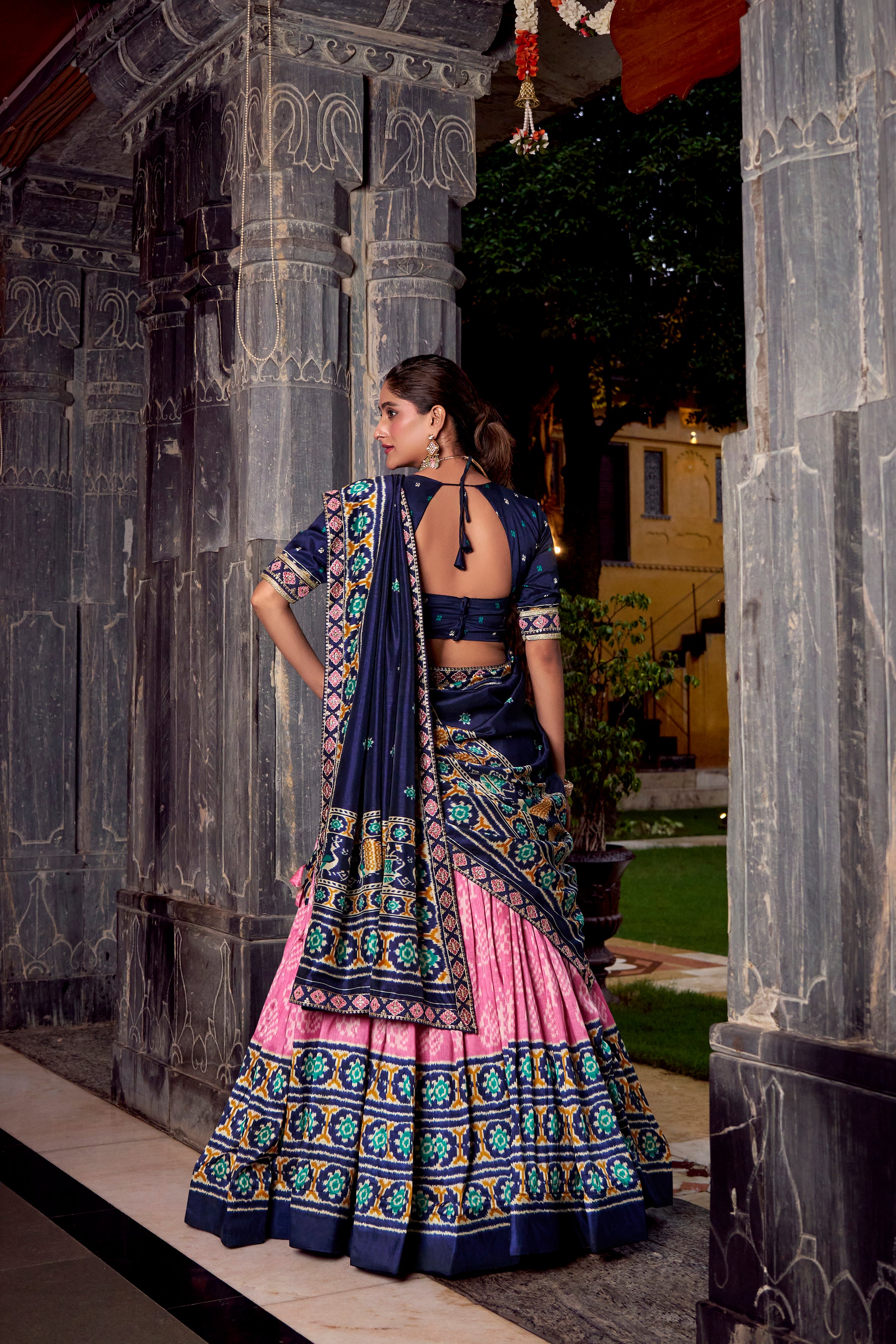 Elegant  Patola Print Lehenga Choli