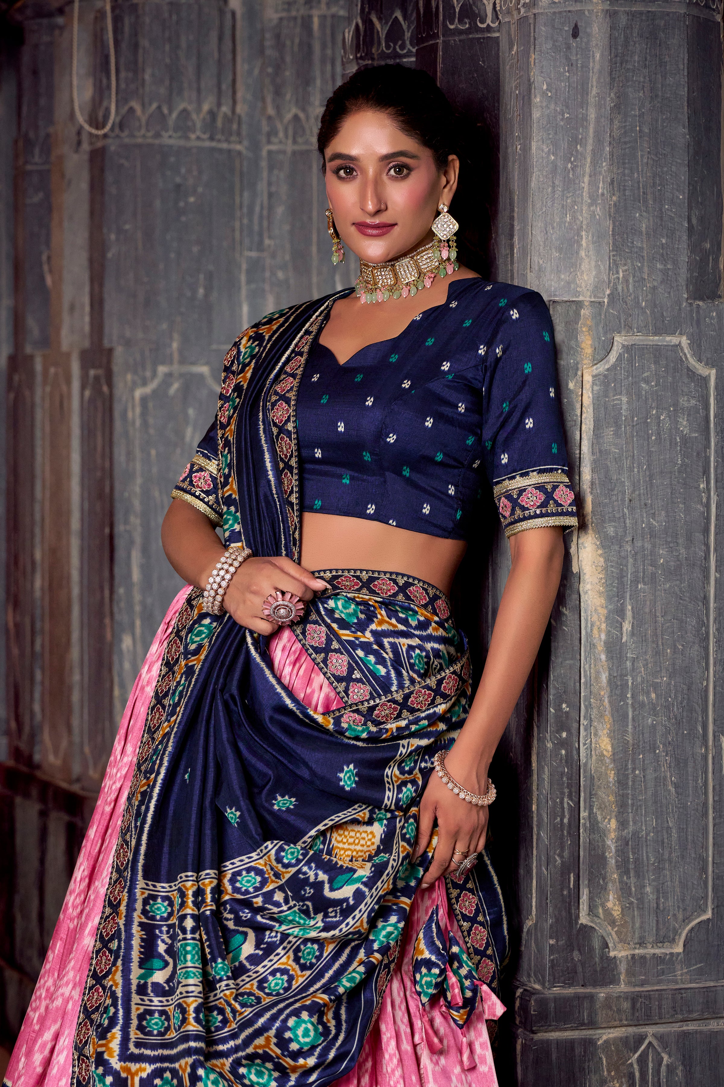 Elegant  Patola Print Lehenga Choli