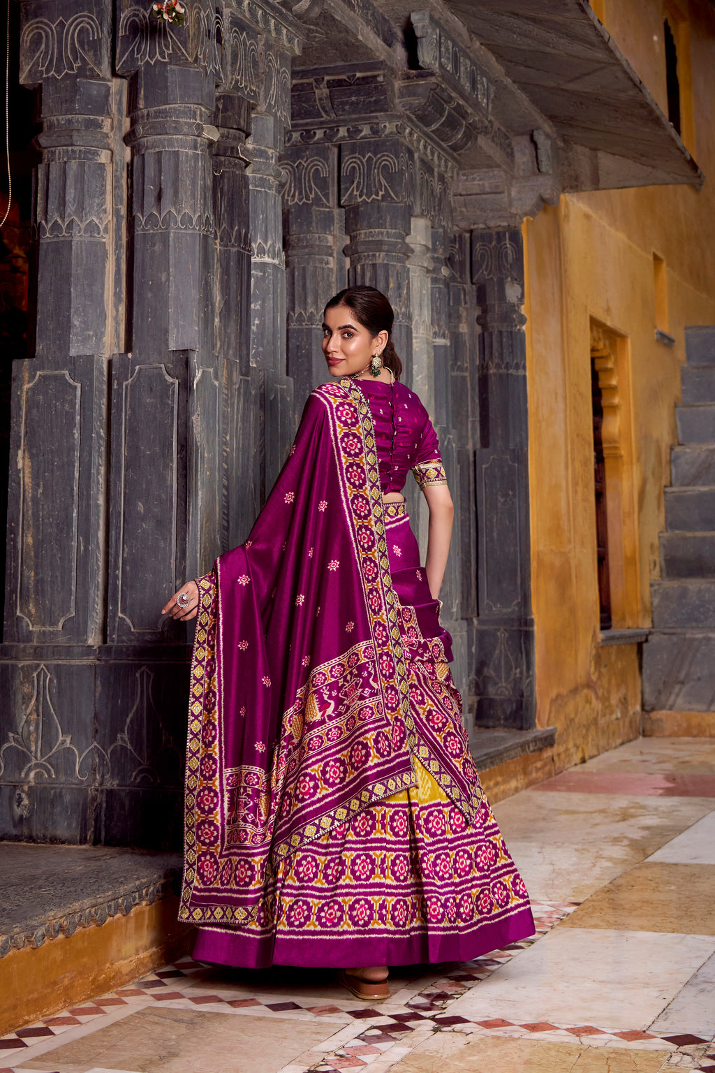 Elegant  Patola Print Lehenga Choli