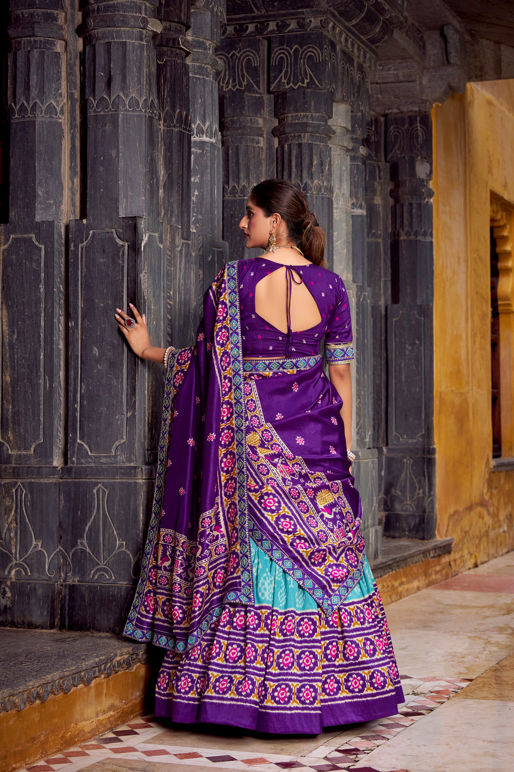 Elegant  Patola Print Lehenga Choli