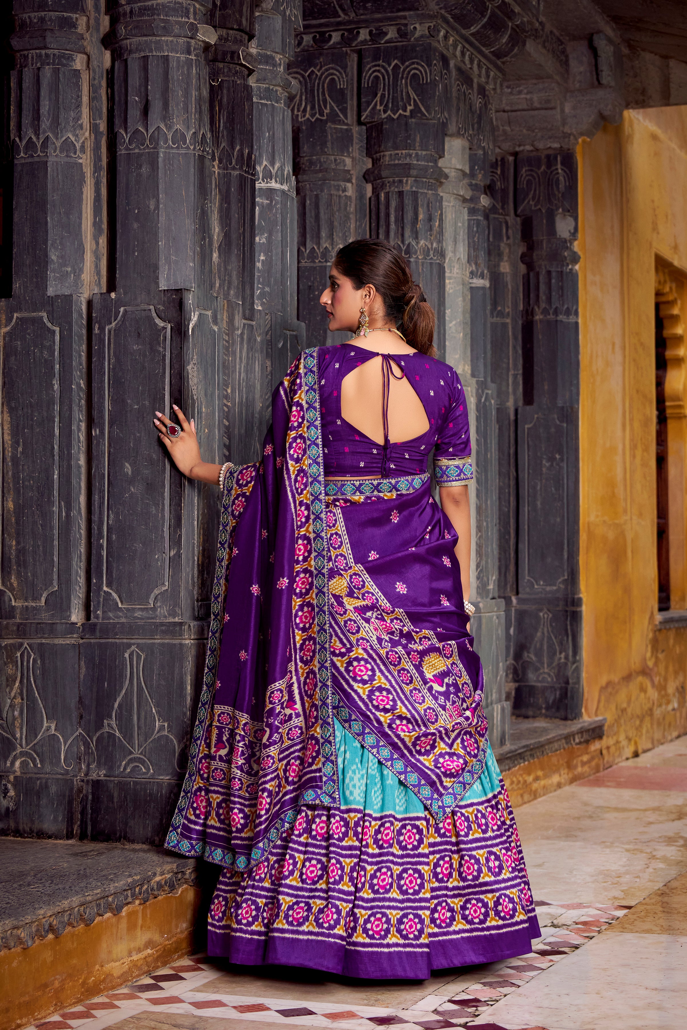 Elegant  Patola Print Lehenga Choli