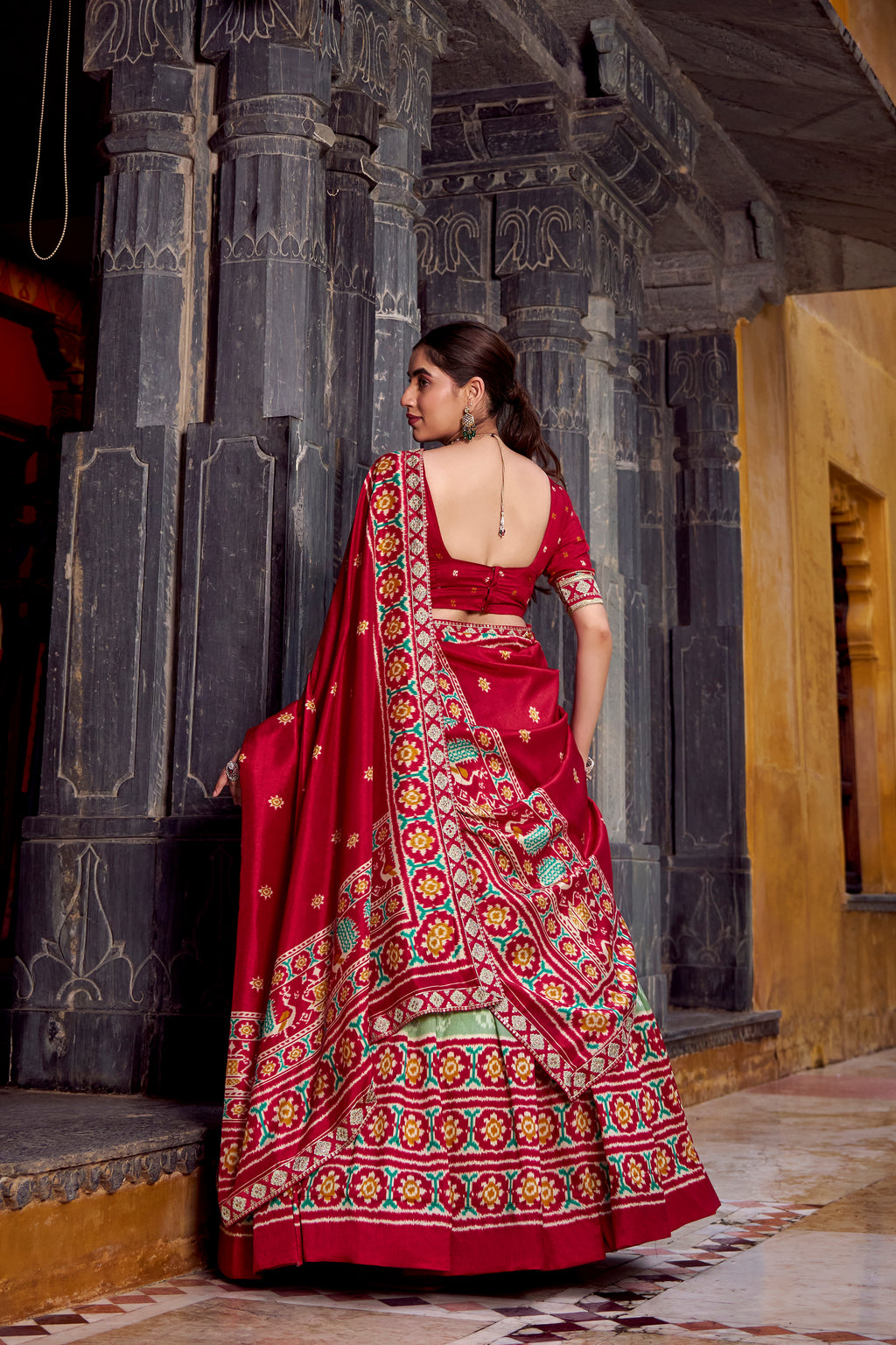 Elegant  Patola Print Lehenga Choli