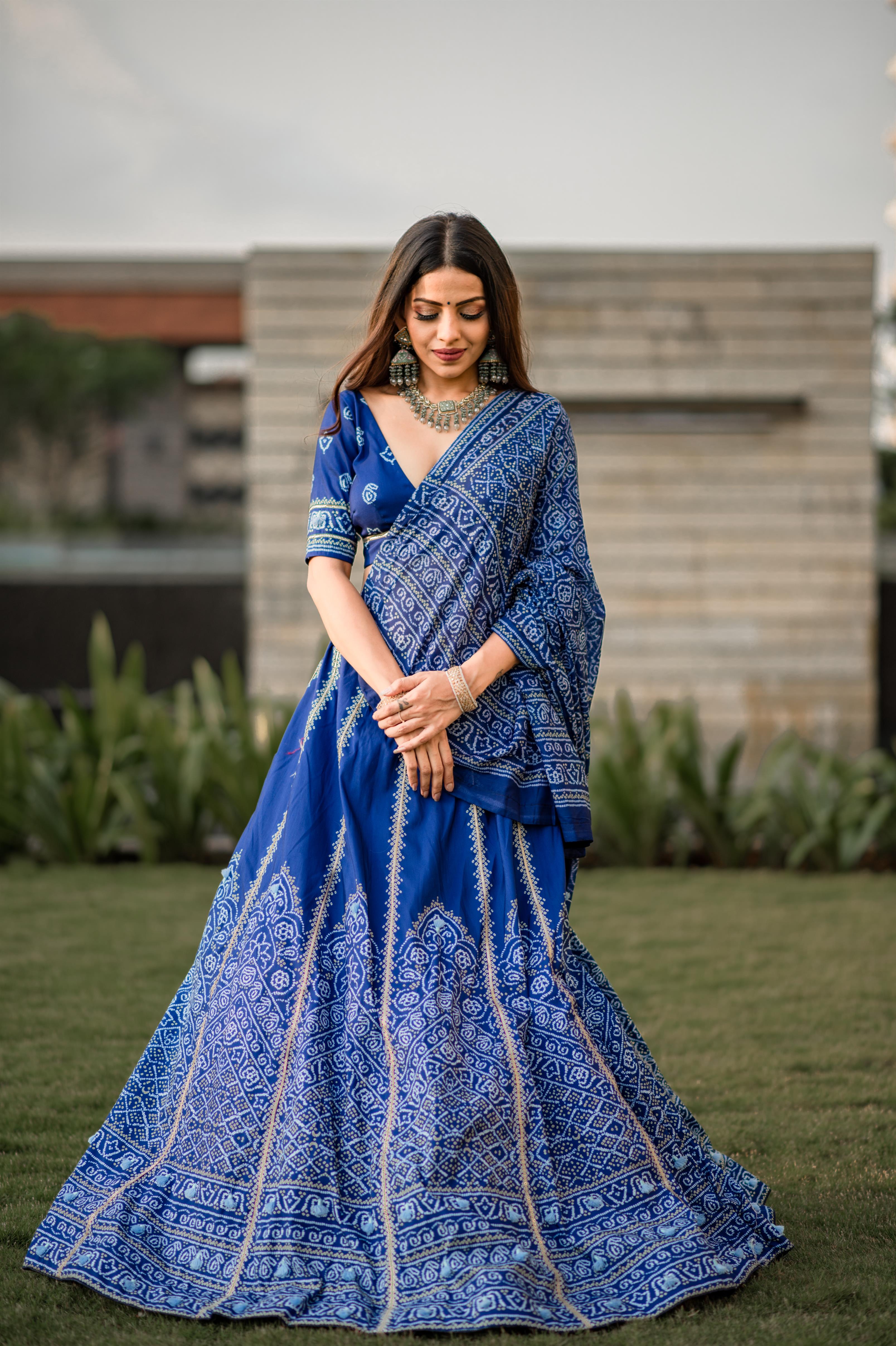 Royal Bandhani Print Lehenga Choli