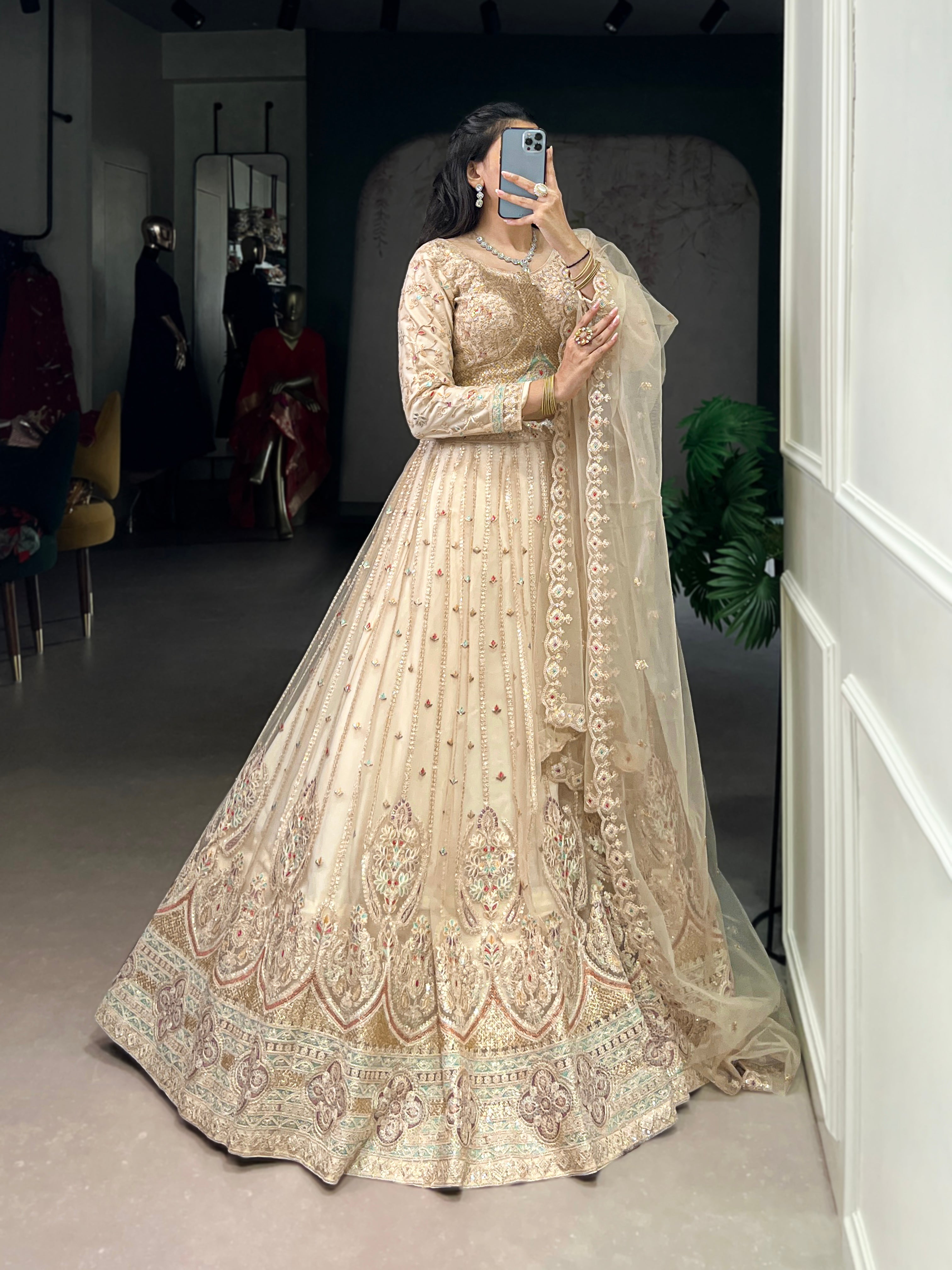 Exquisite Bridal Lehenga with Heavy Embroidery