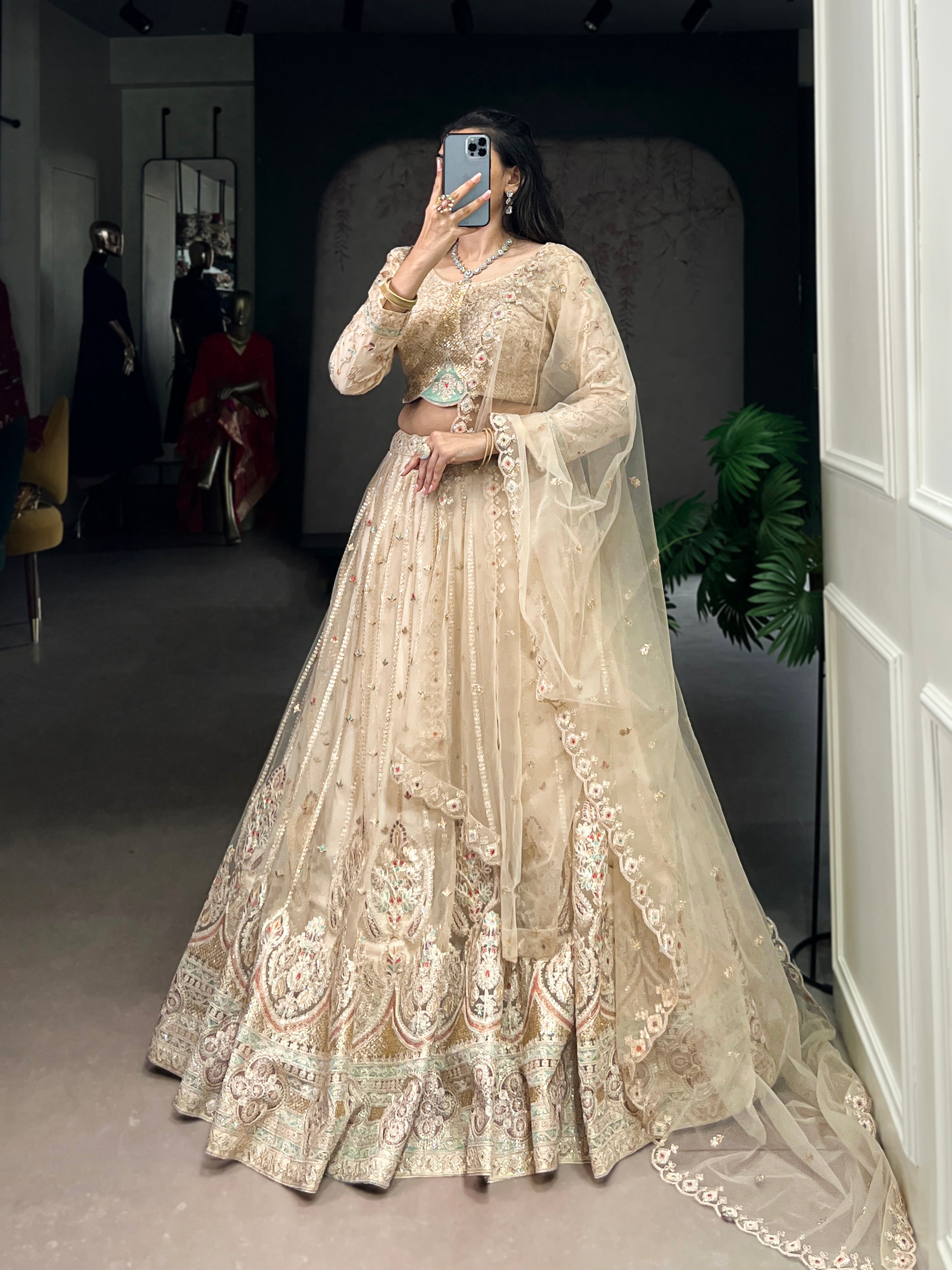 Exquisite Bridal Lehenga with Heavy Embroidery