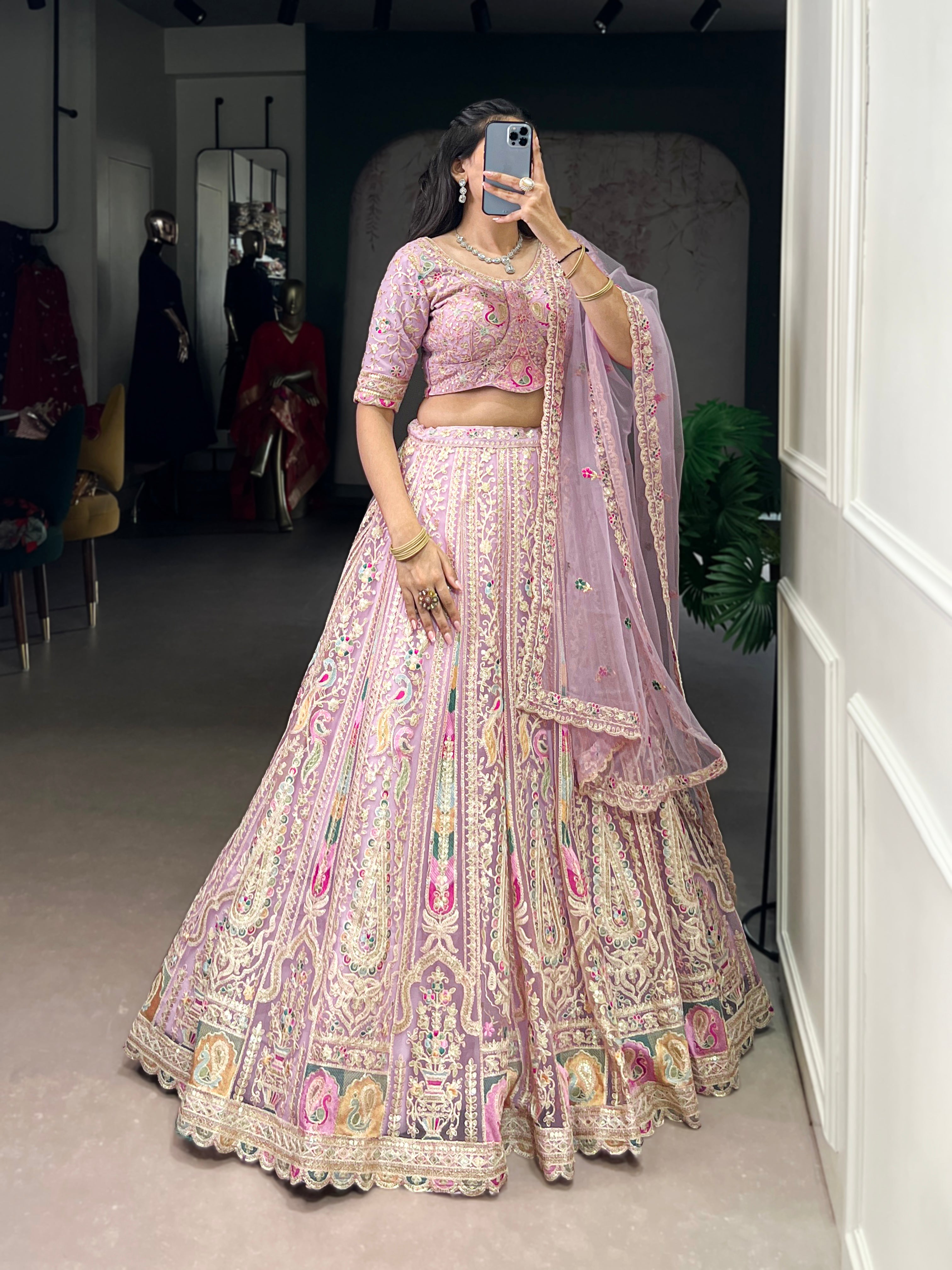 Exquisite Bridal Lehenga with Heavy Embroidery