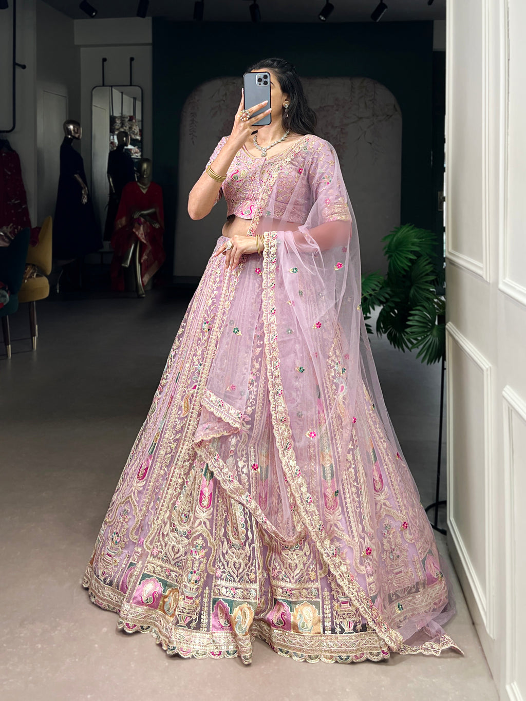 Exquisite Bridal Lehenga with Heavy Embroidery