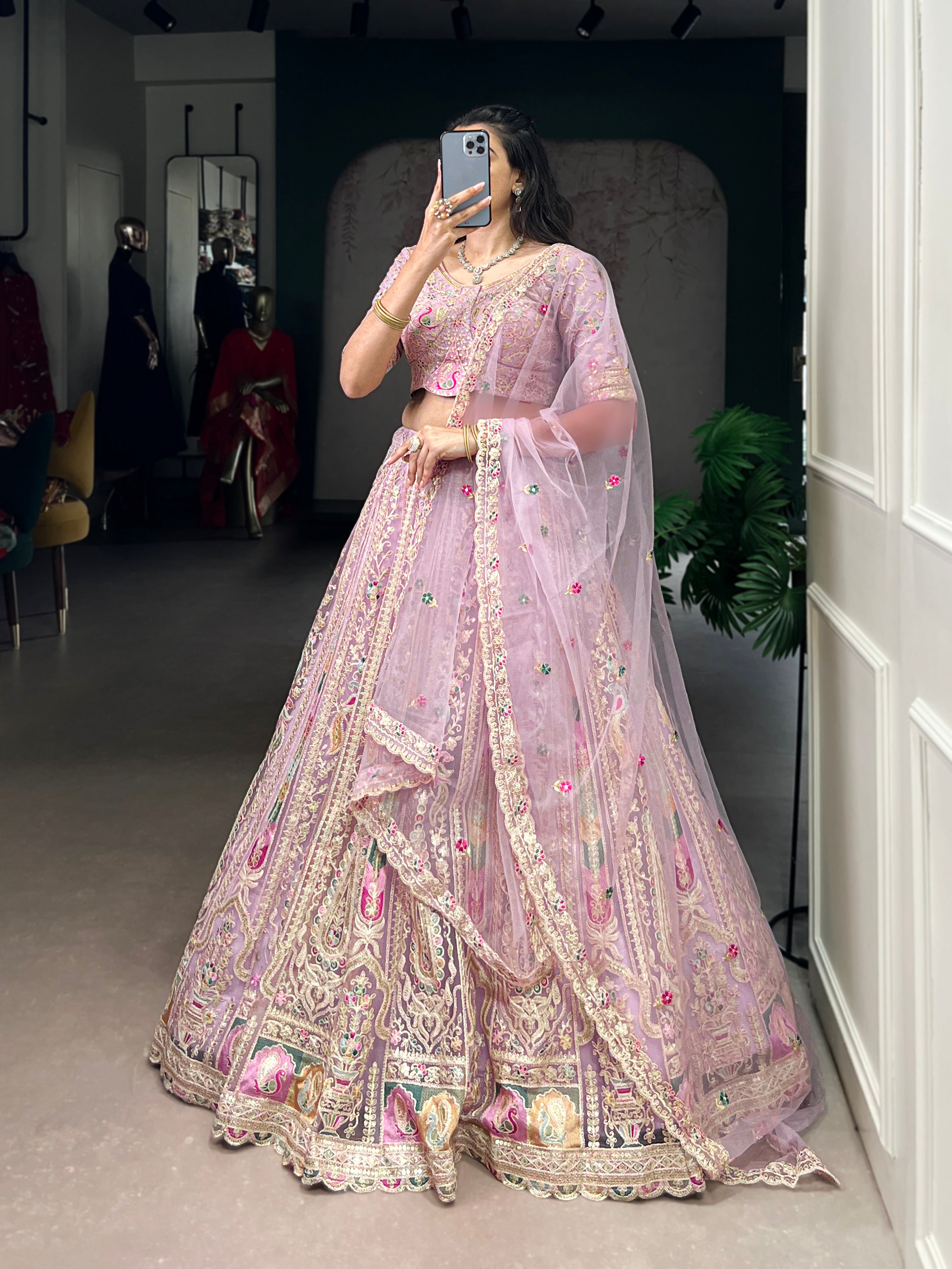 Exquisite Bridal Lehenga with Heavy Embroidery