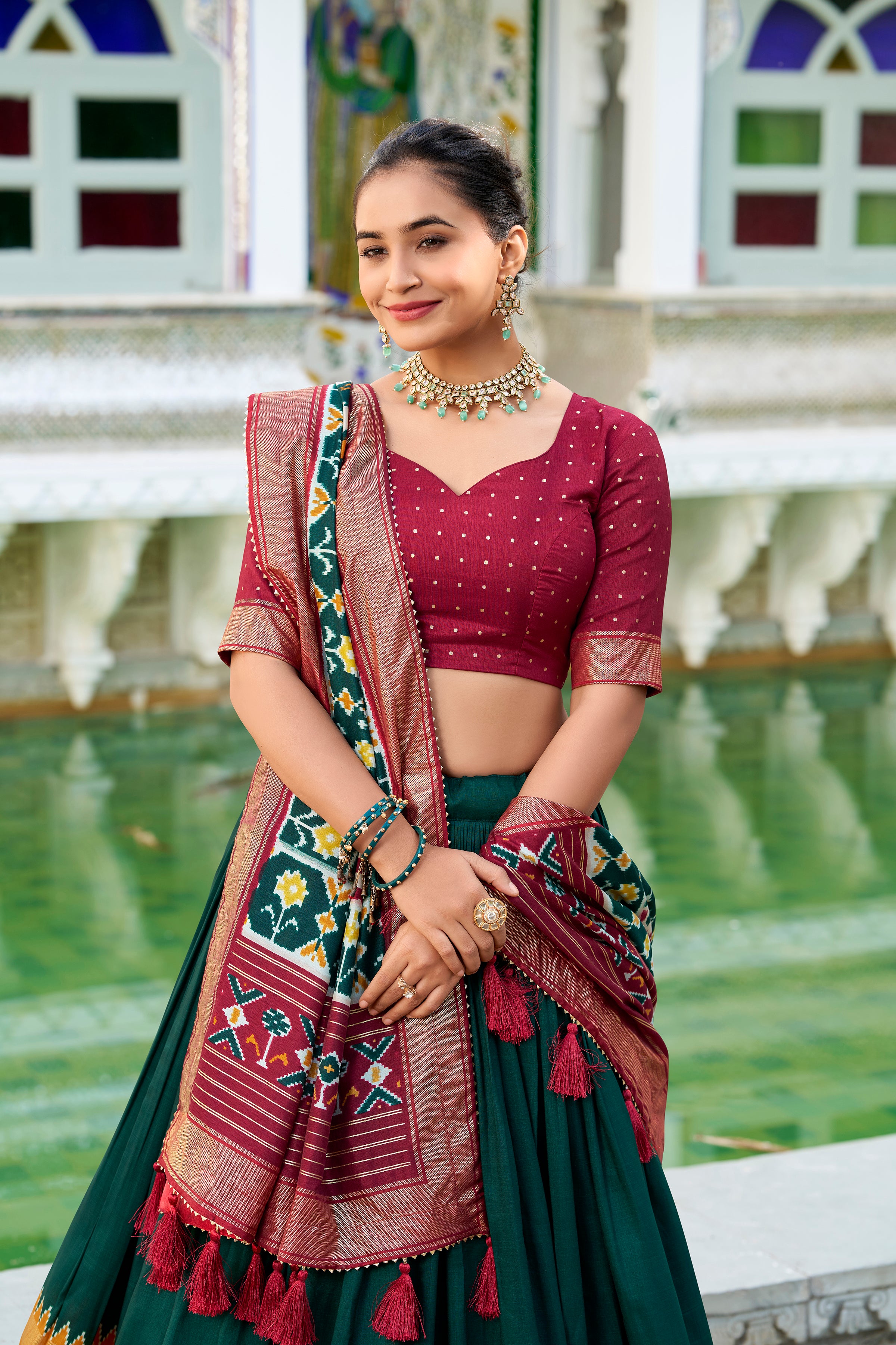 Traditional  Patola Print Navratri Chaniya Choli