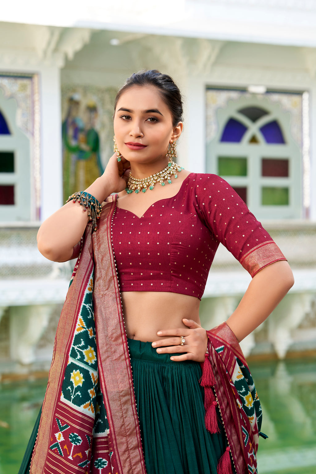 Traditional  Patola Print Navratri Chaniya Choli