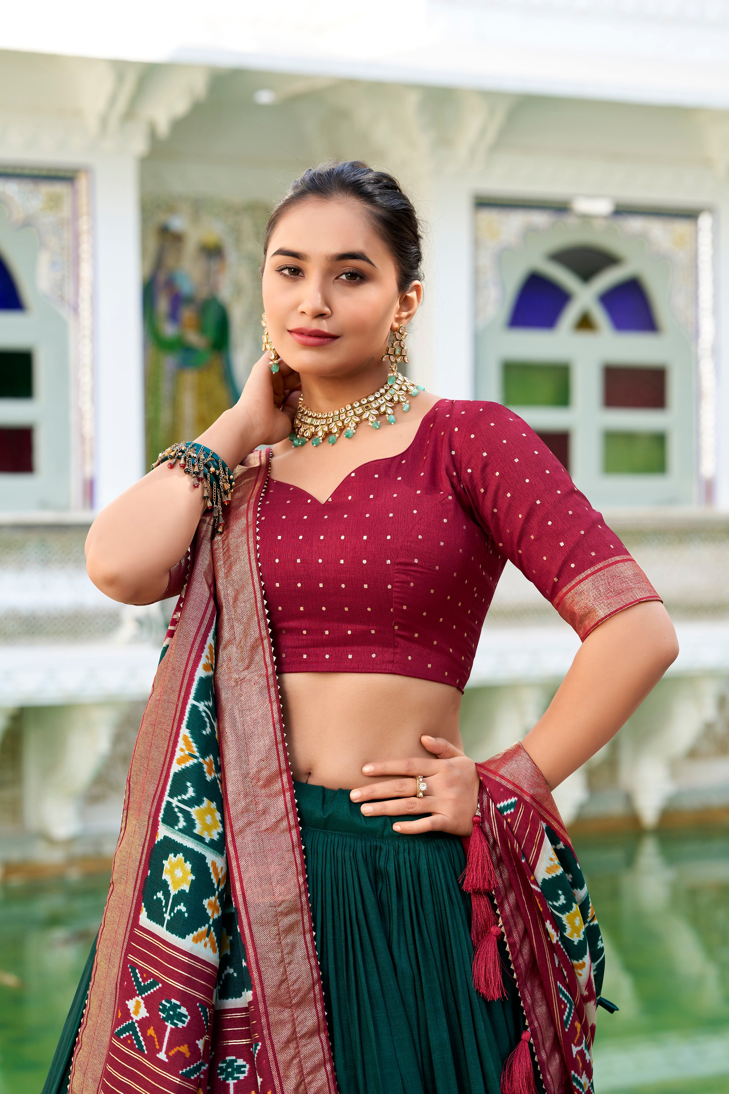Traditional  Patola Print Navratri Chaniya Choli