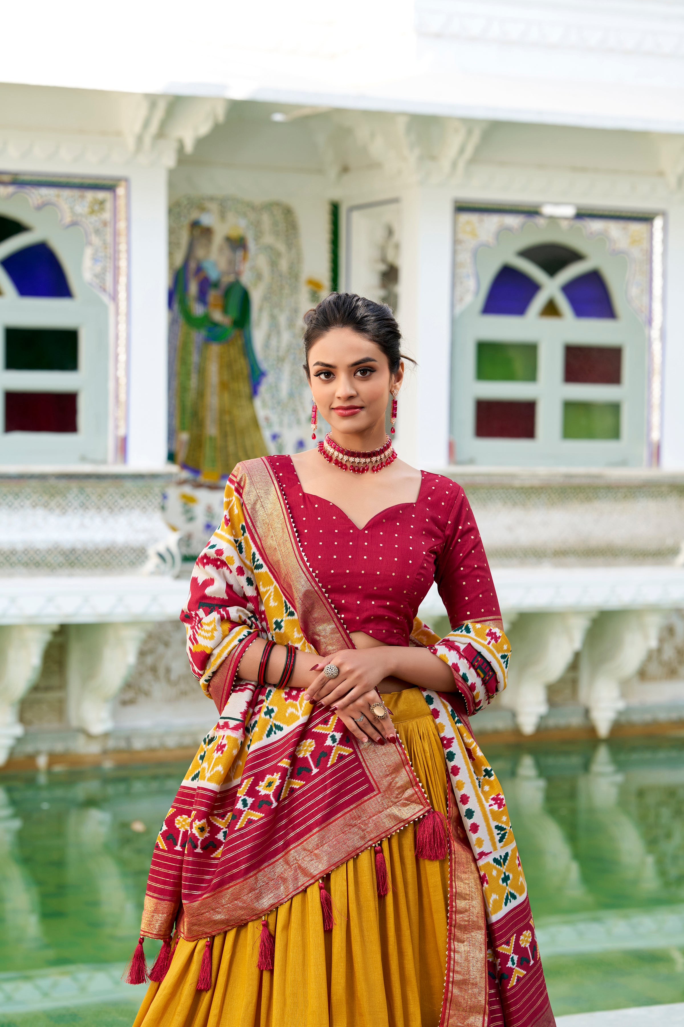 Traditional  Patola Print Navratri Chaniya Choli