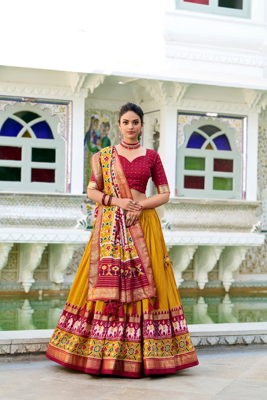 Traditional  Patola Print Navratri Chaniya Choli
