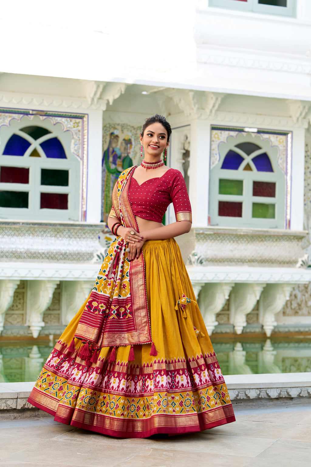 Traditional  Patola Print Navratri Chaniya Choli