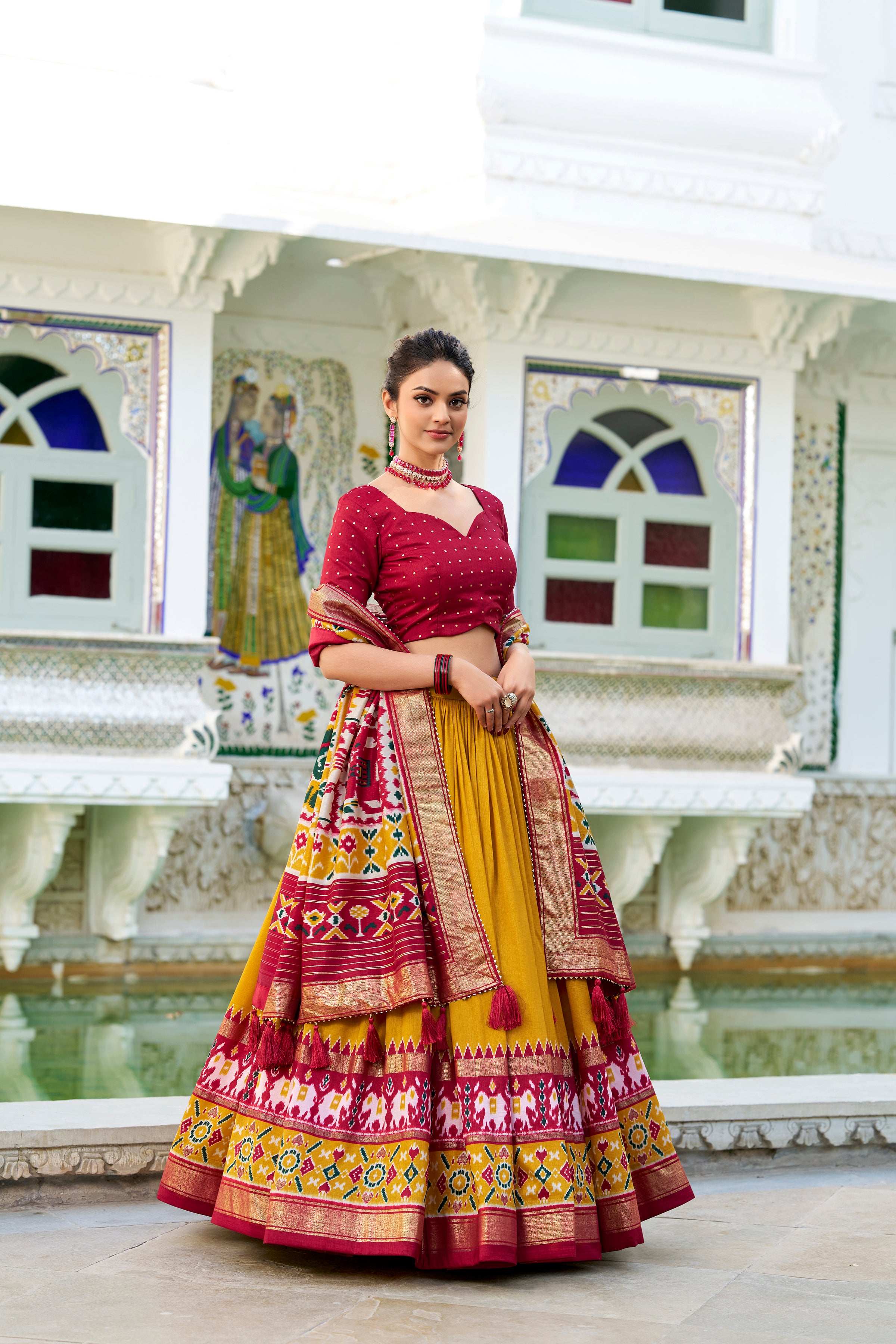 Traditional  Patola Print Navratri Chaniya Choli