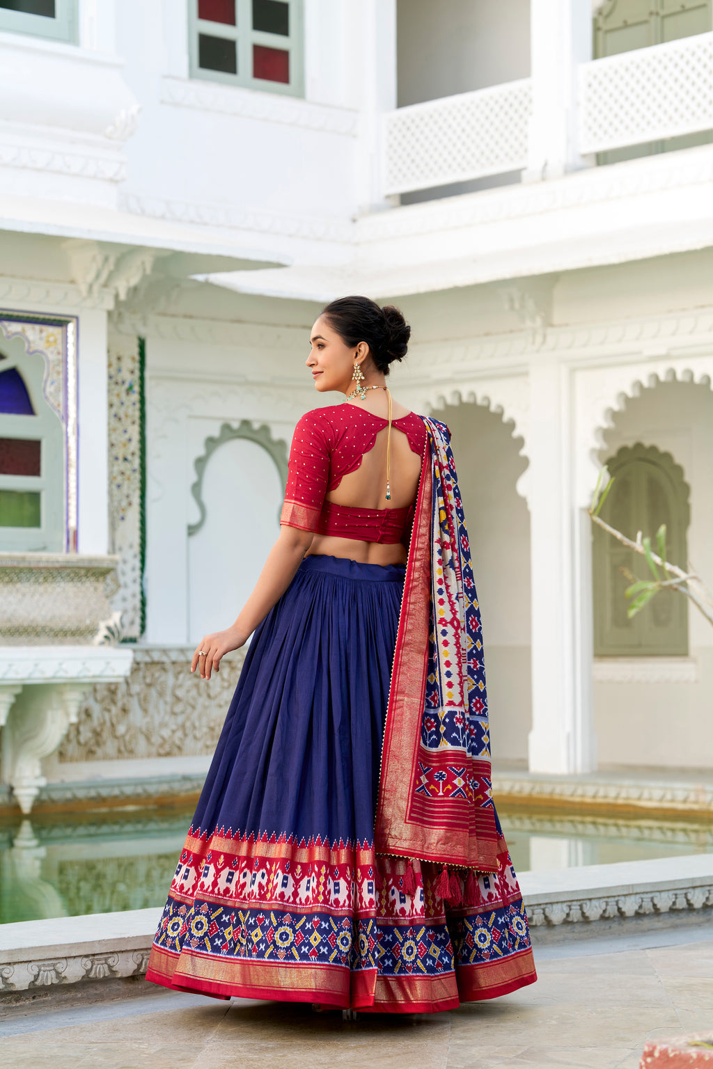 Traditional  Patola Print Navratri Chaniya Choli
