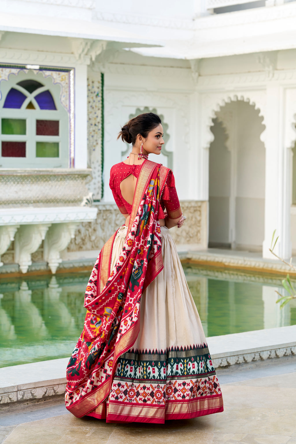 Traditional  Patola Print Navratri Chaniya Choli