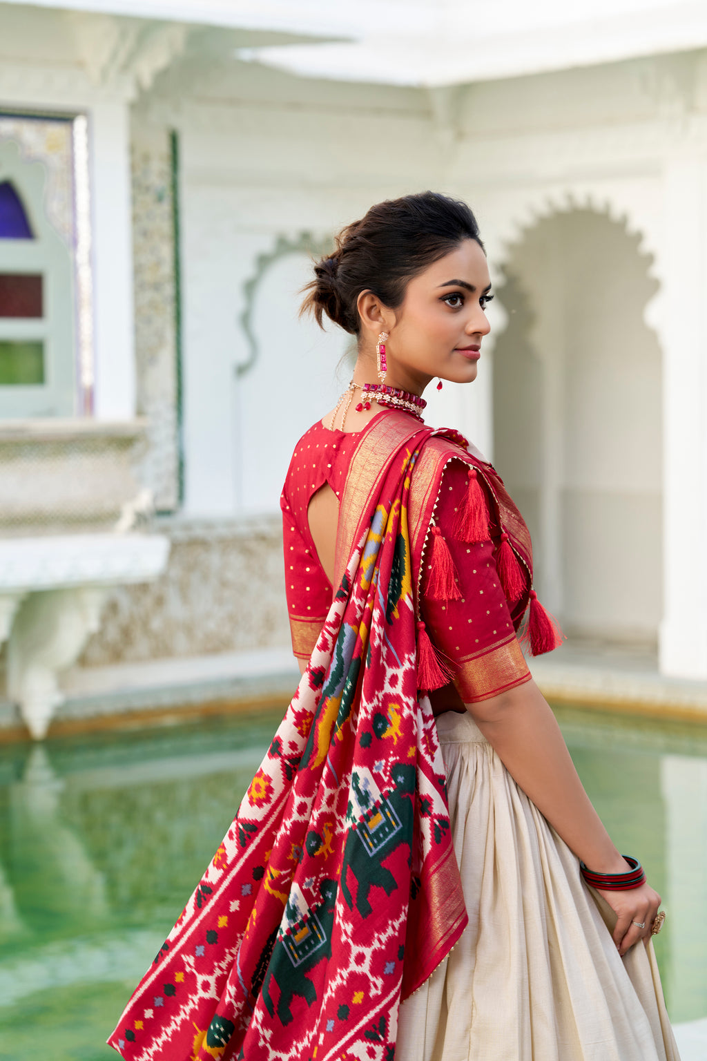 Traditional  Patola Print Navratri Chaniya Choli