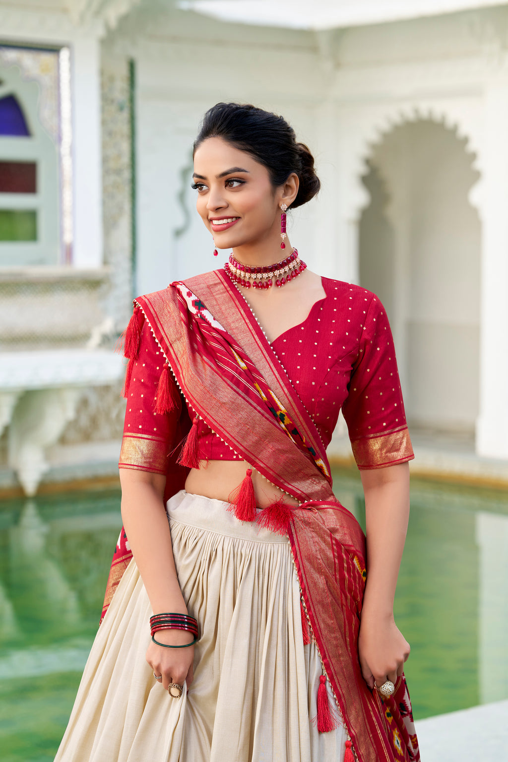 Traditional  Patola Print Navratri Chaniya Choli