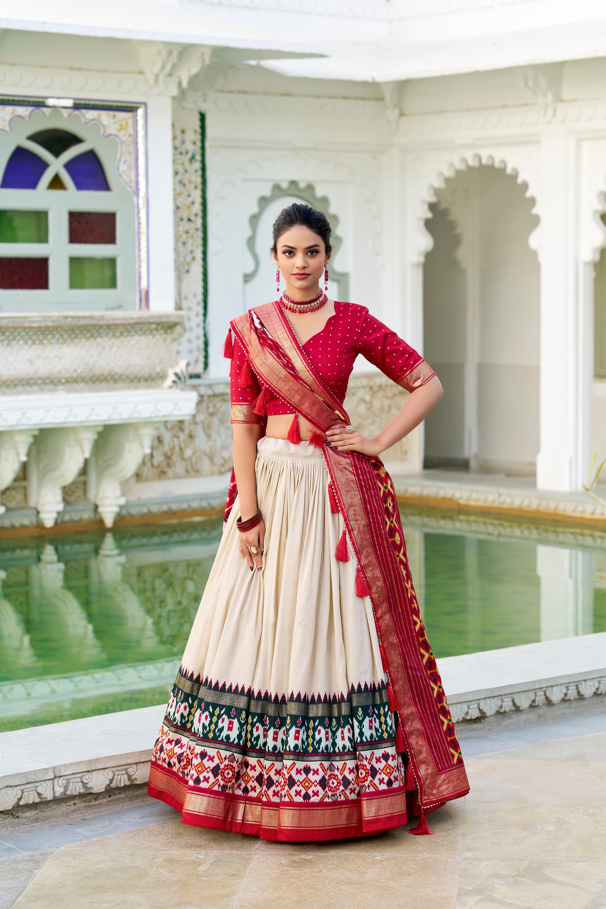 Traditional  Patola Print Navratri Chaniya Choli