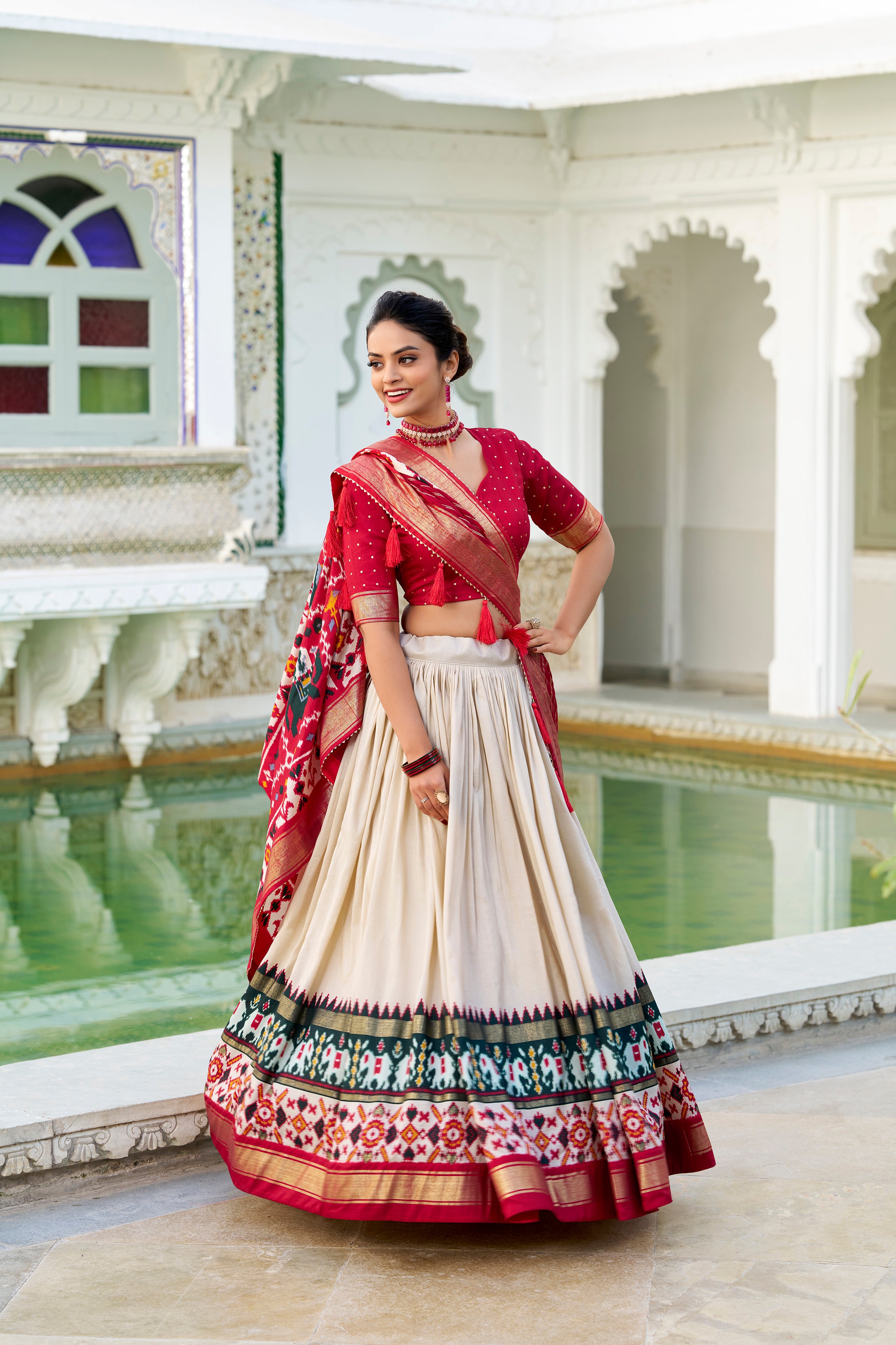 Traditional  Patola Print Navratri Chaniya Choli