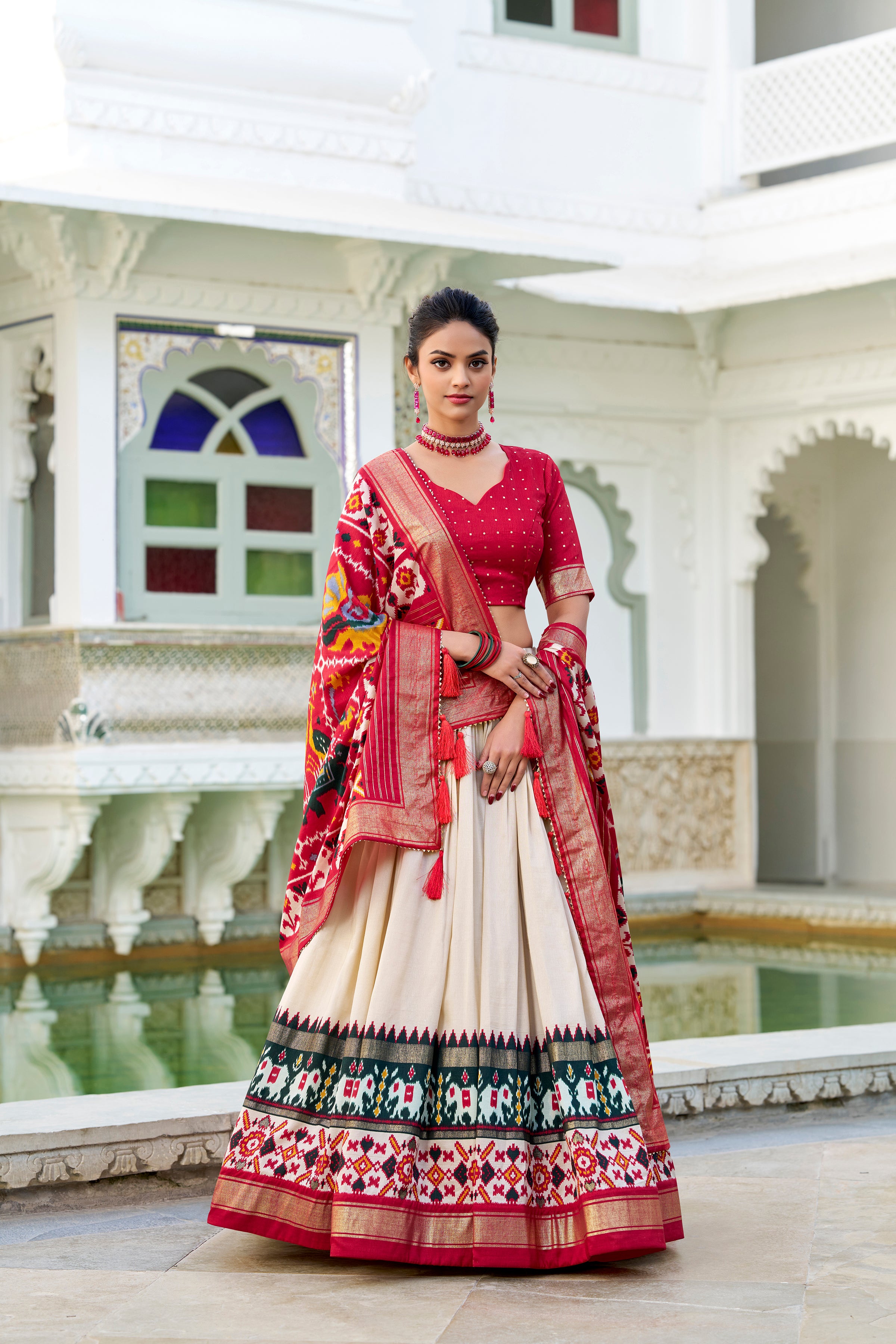Traditional  Patola Print Navratri Chaniya Choli
