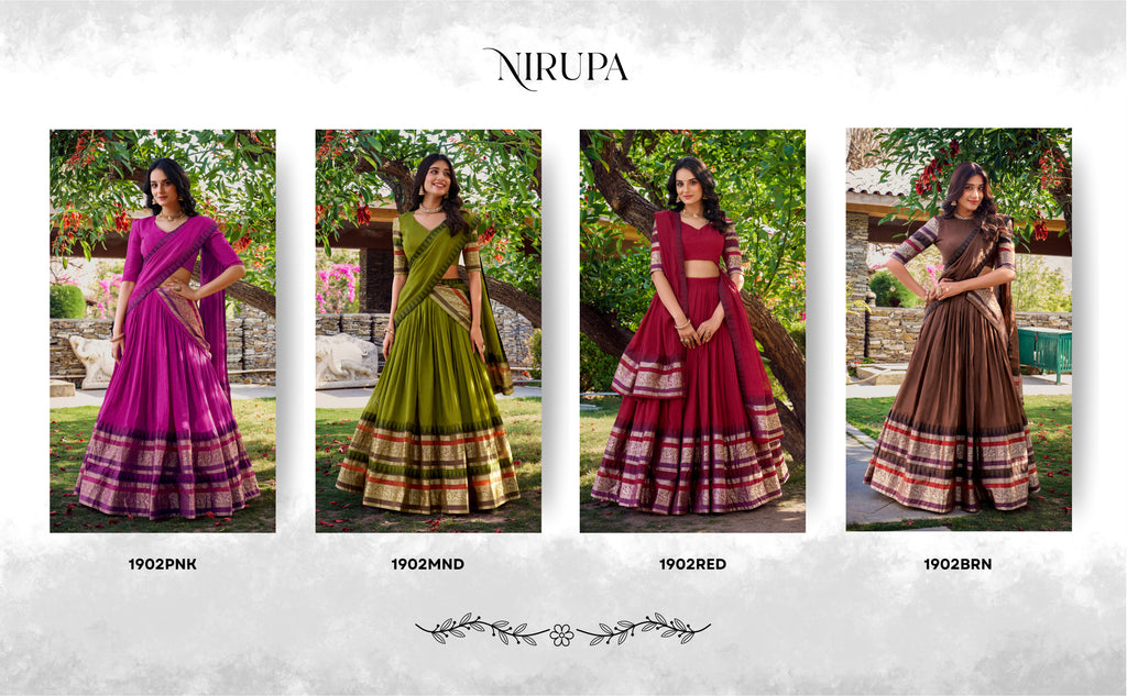 Elegant Lehenga Choli with Designer Woven Sleeves