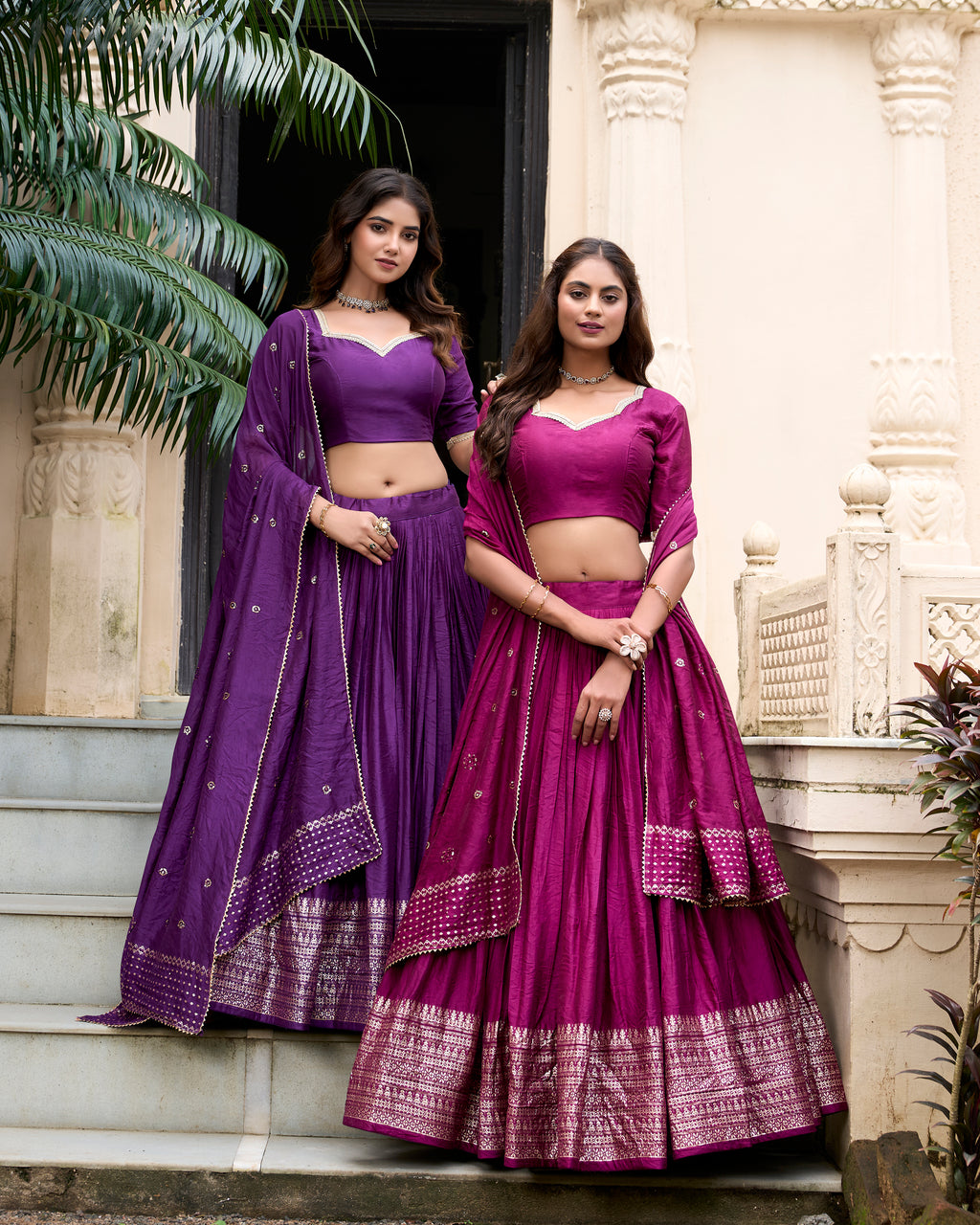 Regal Choli with Woven Zari Border