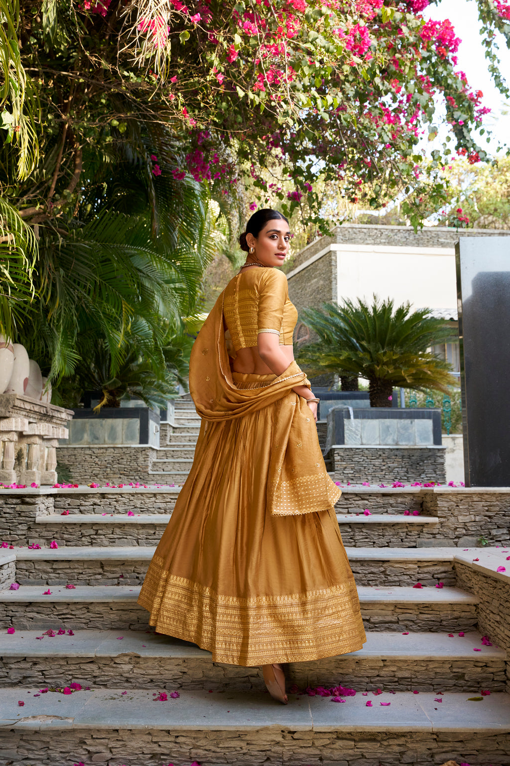 Regal Choli with Woven Zari Border