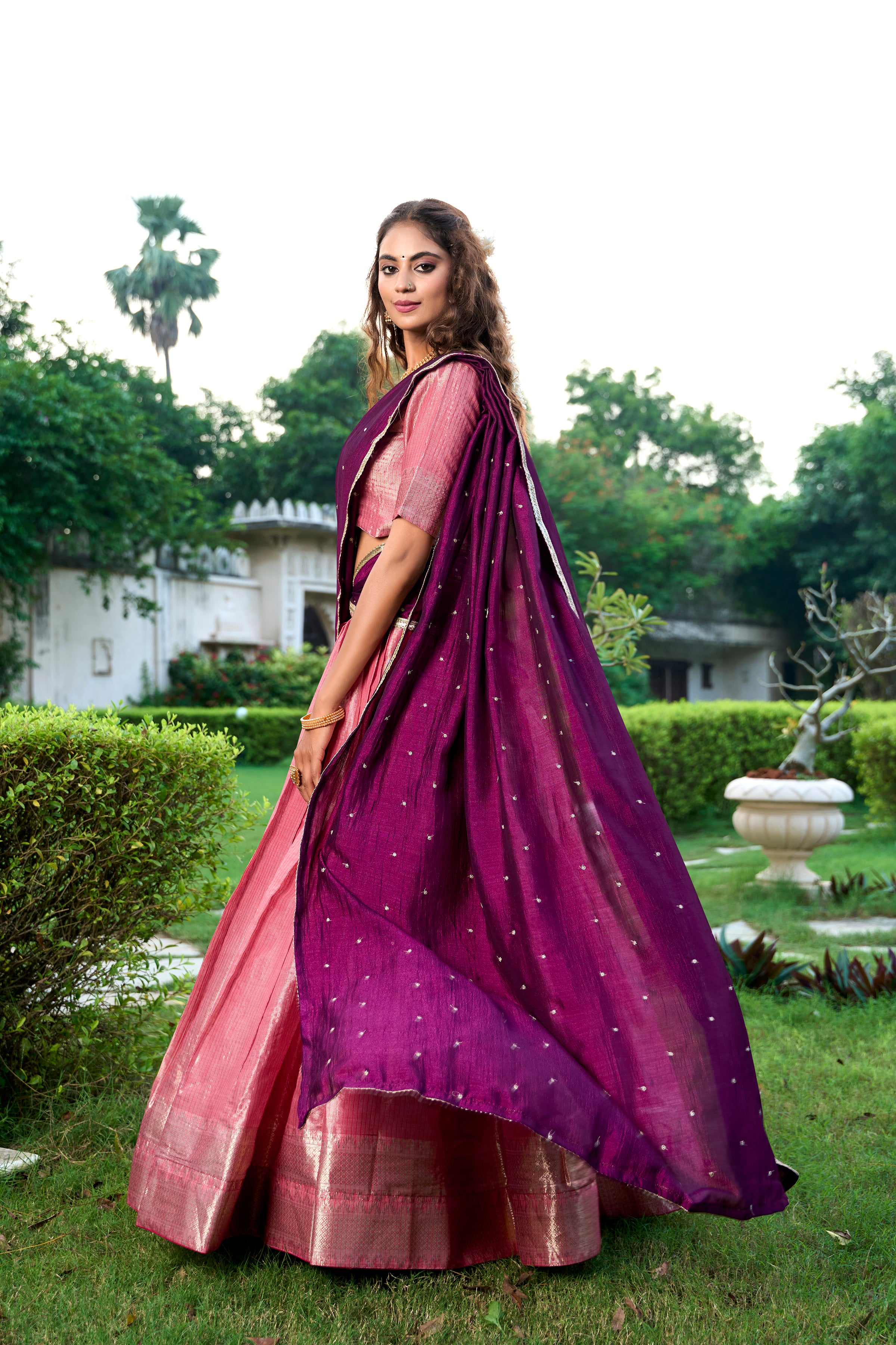 Elegance that shimmers with every step Kanchipuram  Zari Weaving Work choli