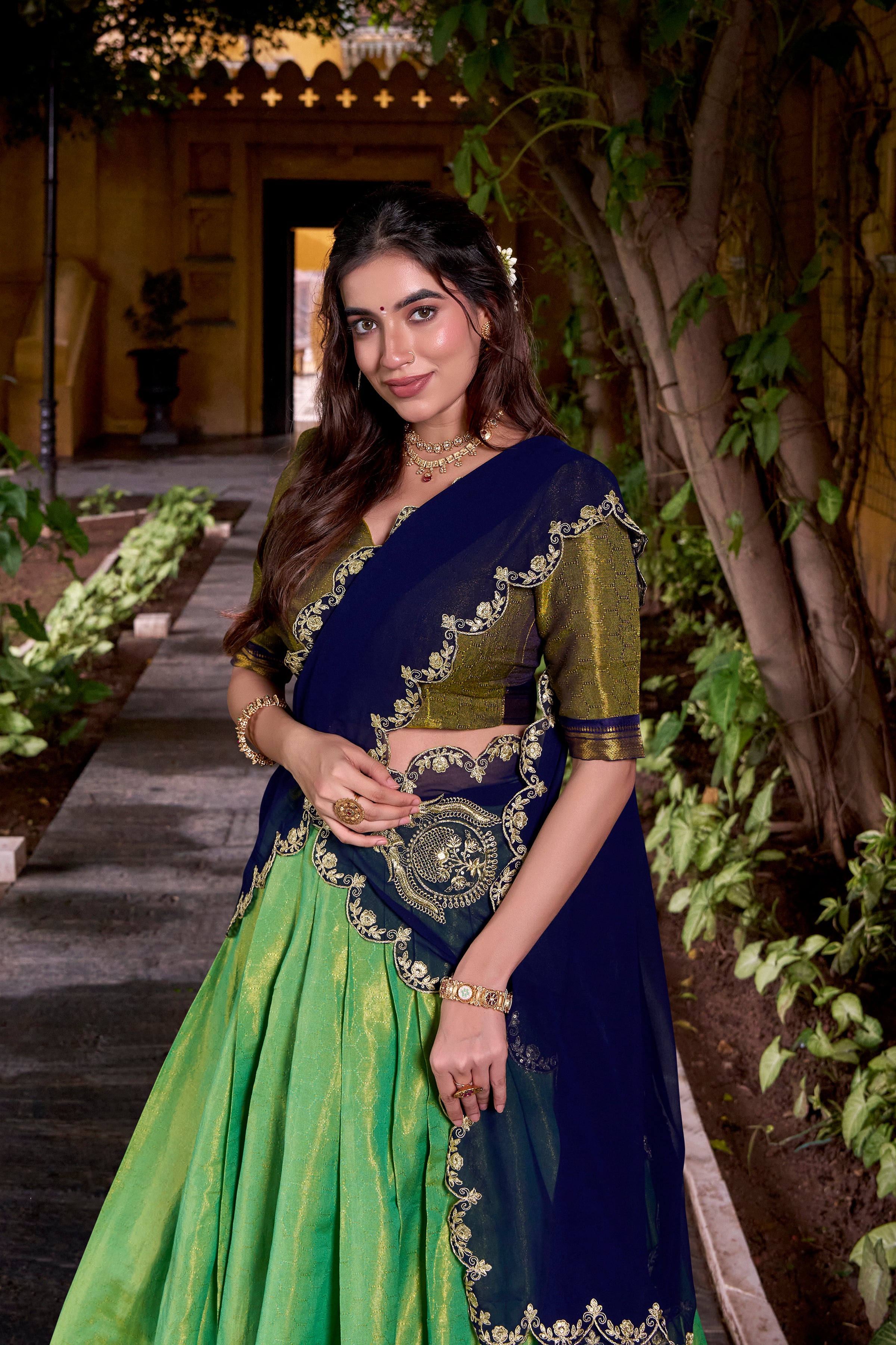 An Ode to Tradition: Step into elegance with this timeless creation