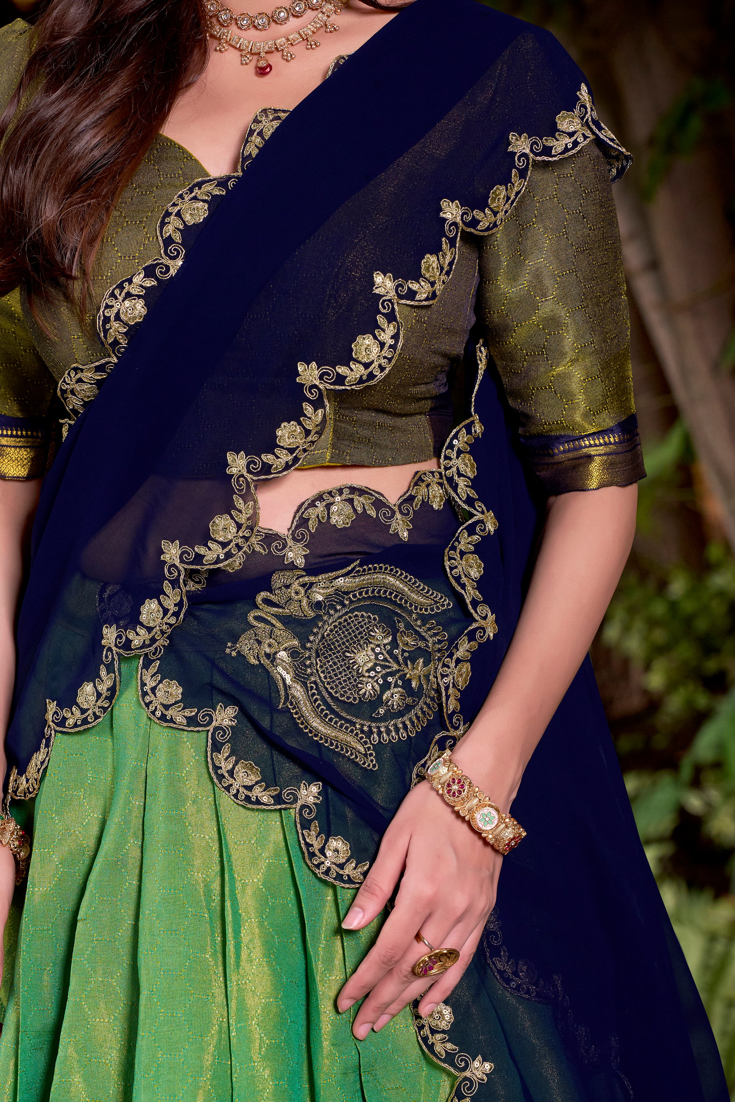 An Ode to Tradition: Step into elegance with this timeless creation