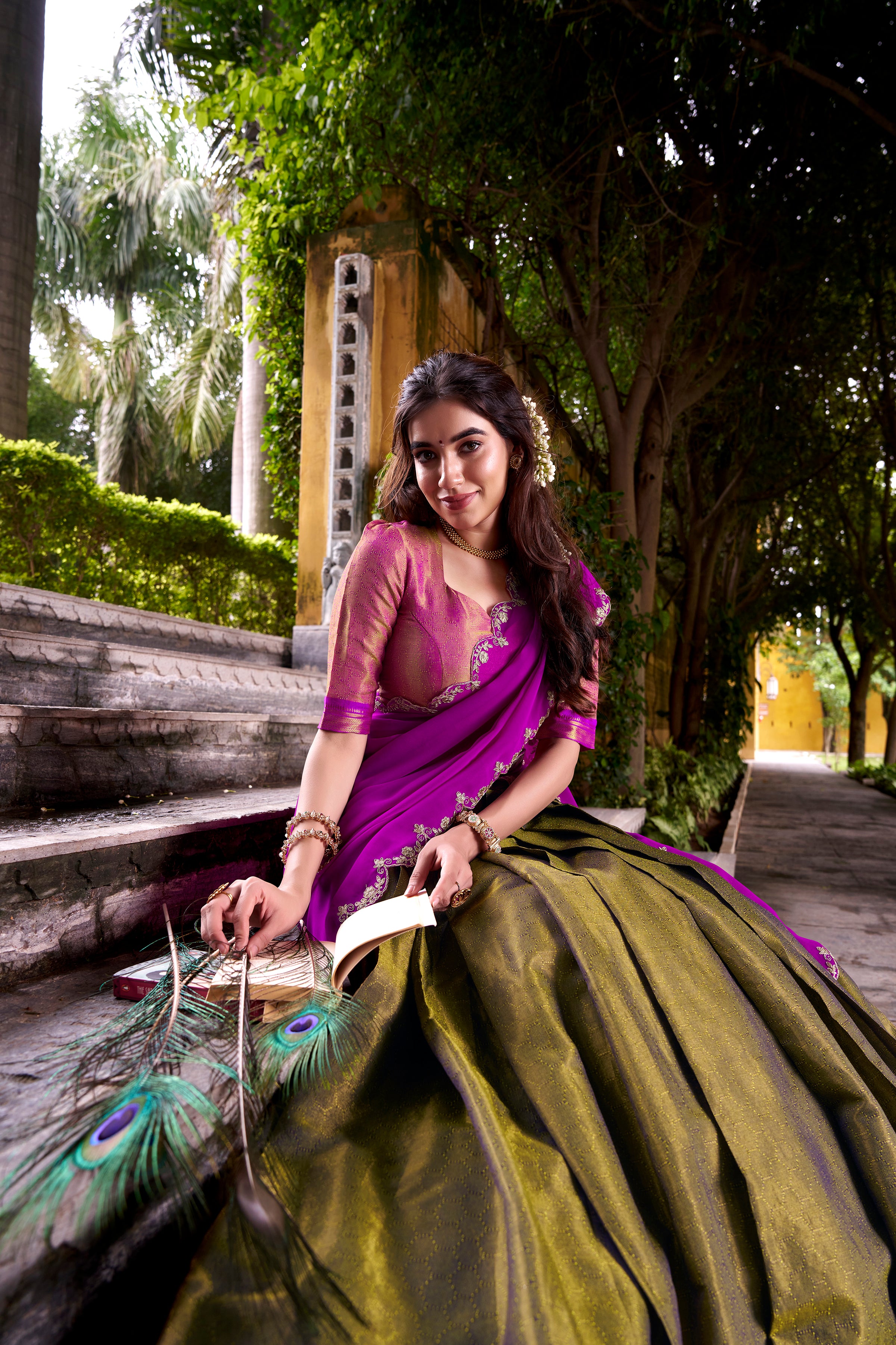 An Ode to Tradition: Step into elegance with this timeless creation