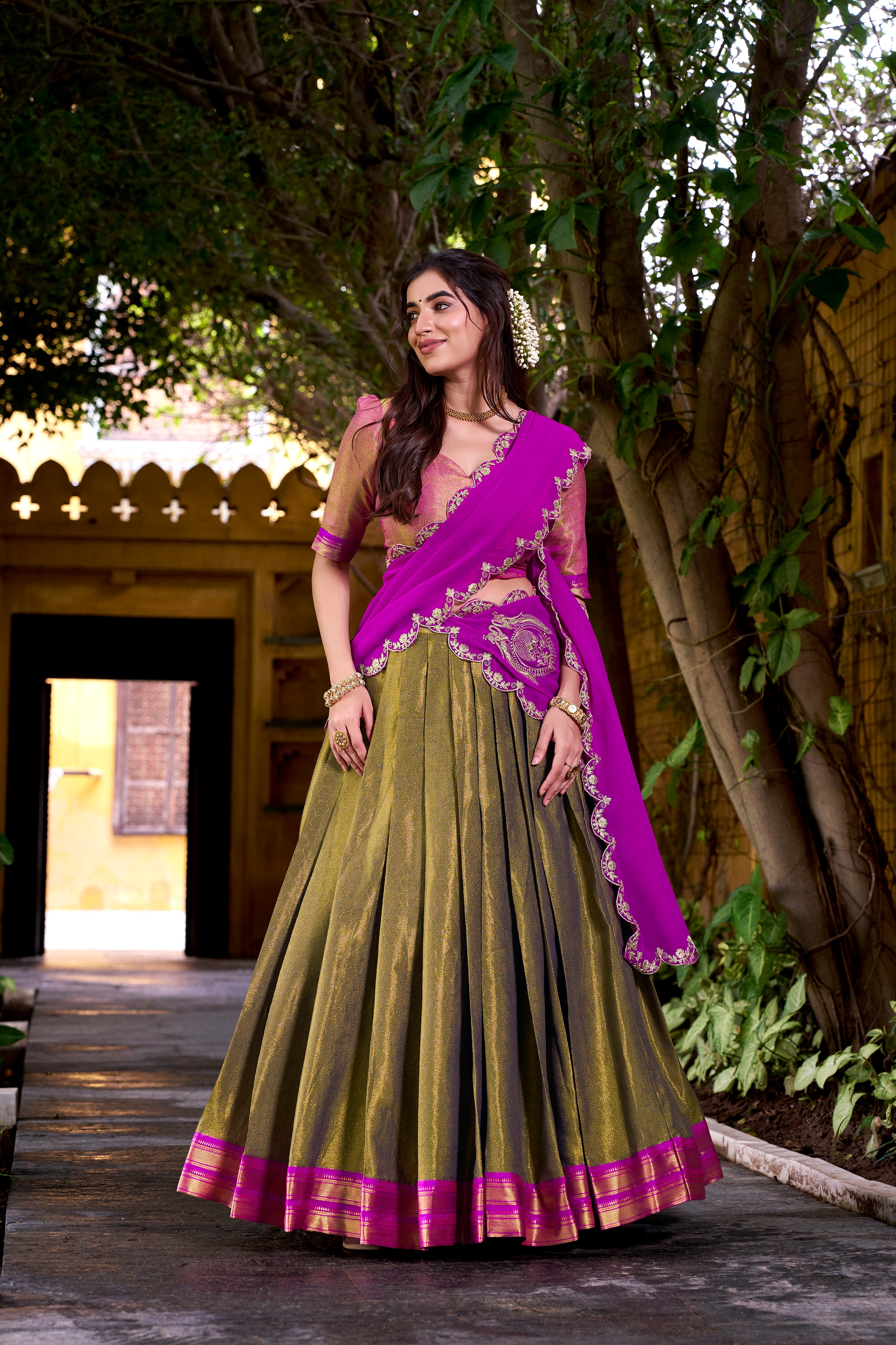 An Ode to Tradition: Step into elegance with this timeless creation