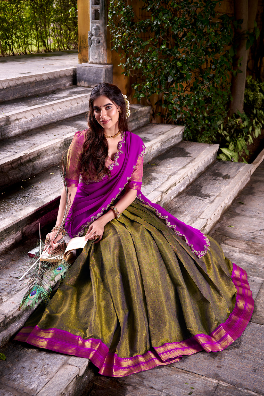 An Ode to Tradition: Step into elegance with this timeless creation