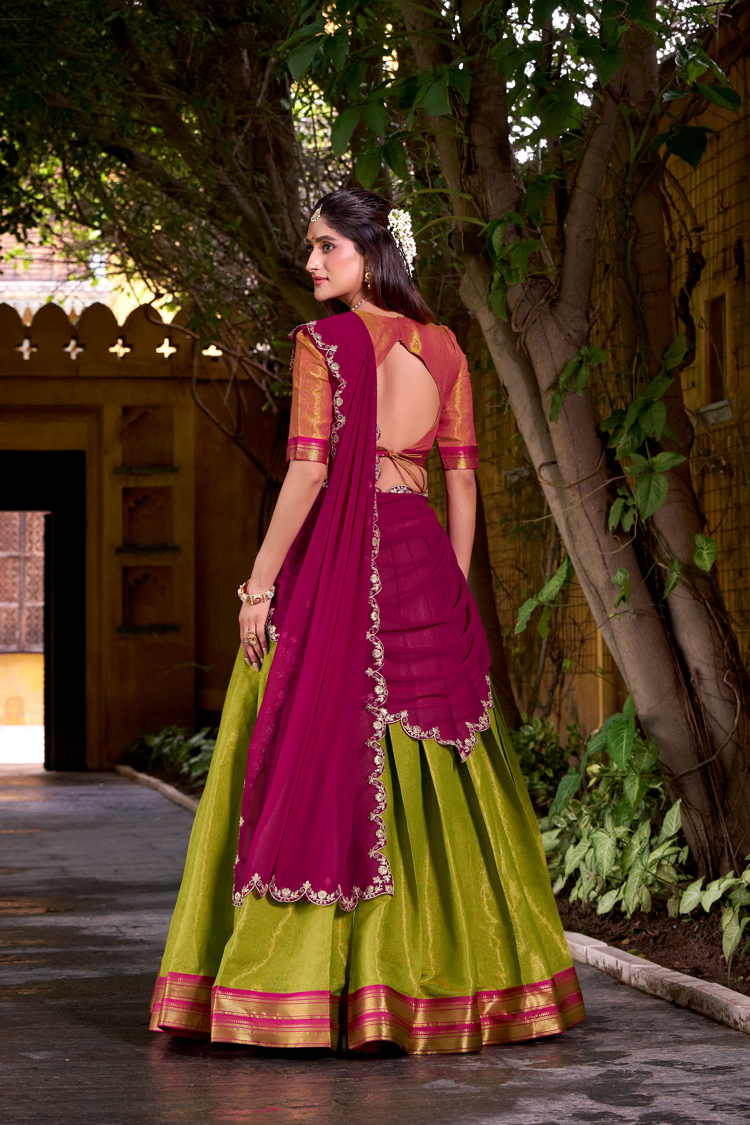 An Ode to Tradition: Step into elegance with this timeless creation