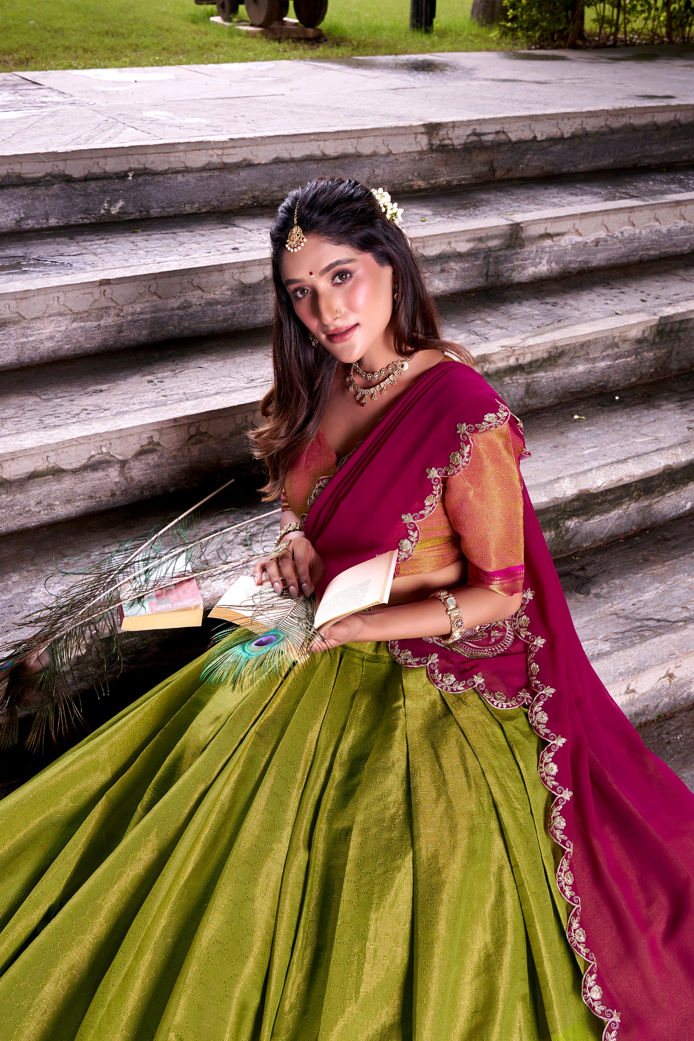 An Ode to Tradition: Step into elegance with this timeless creation