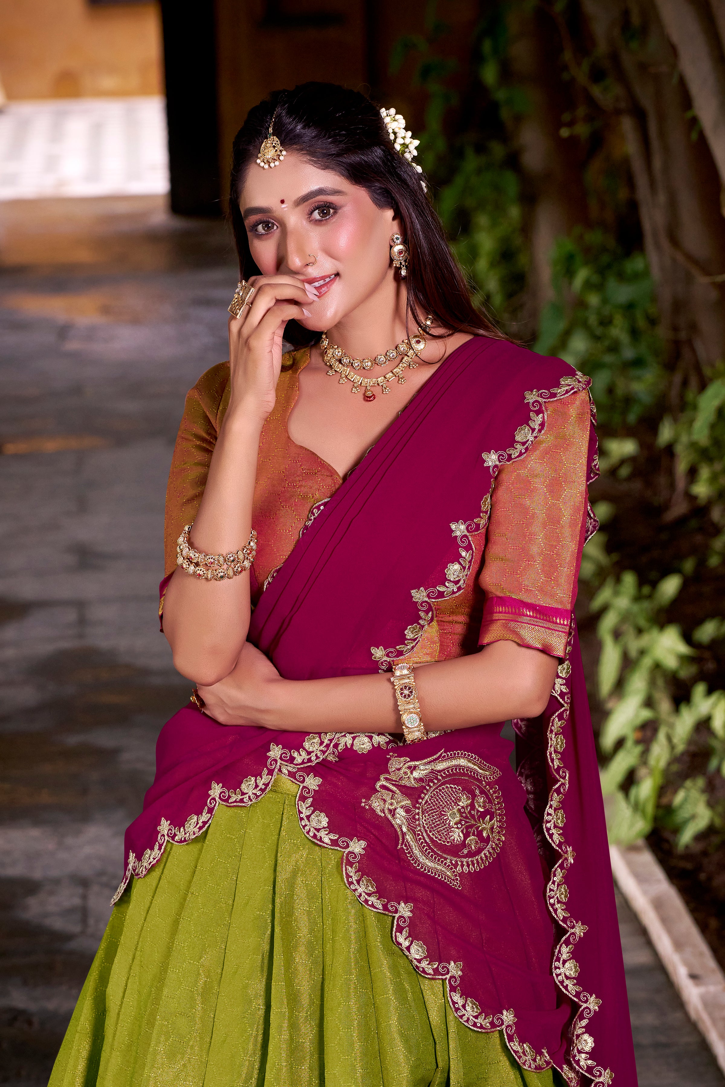 An Ode to Tradition: Step into elegance with this timeless creation