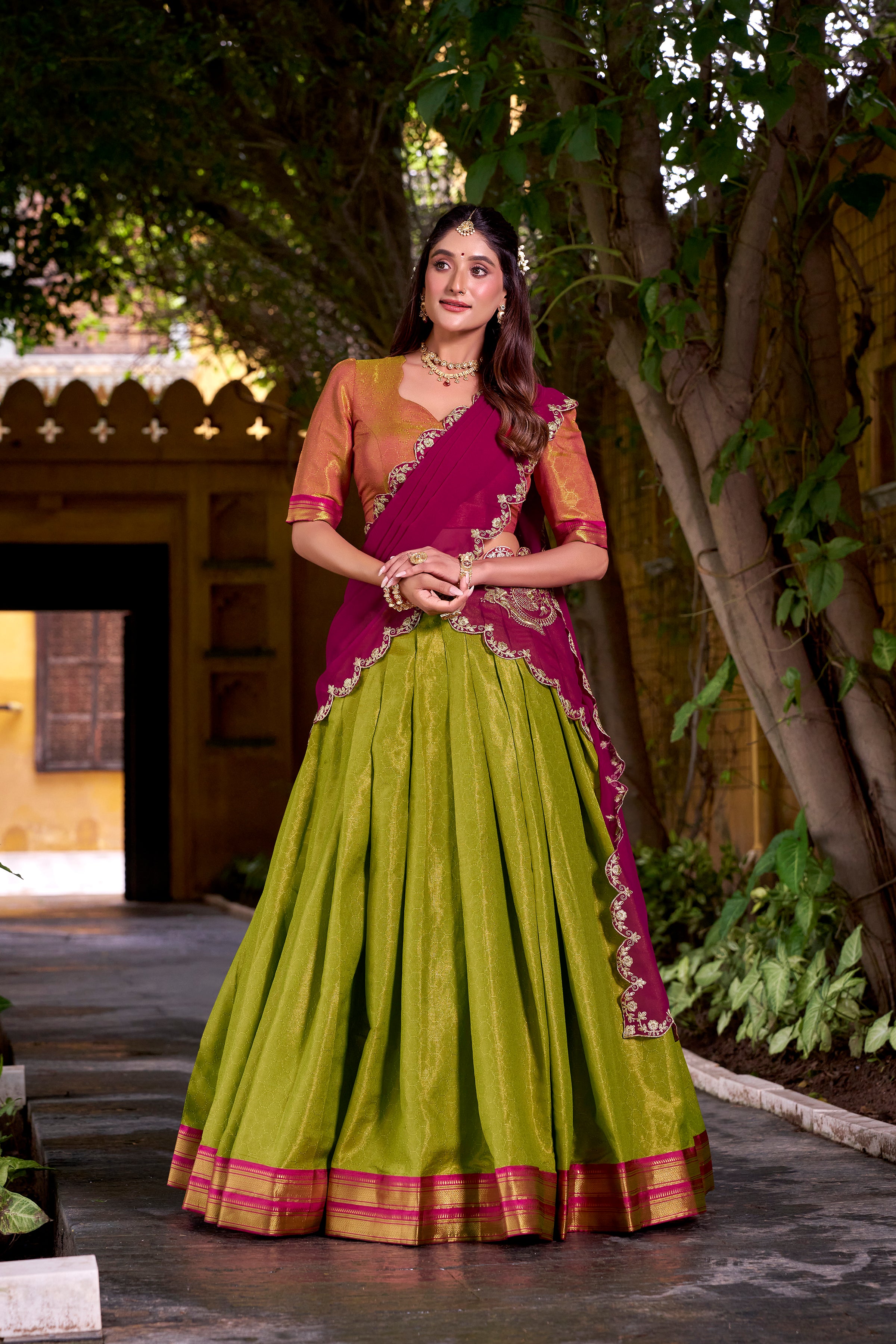 An Ode to Tradition: Step into elegance with this timeless creation
