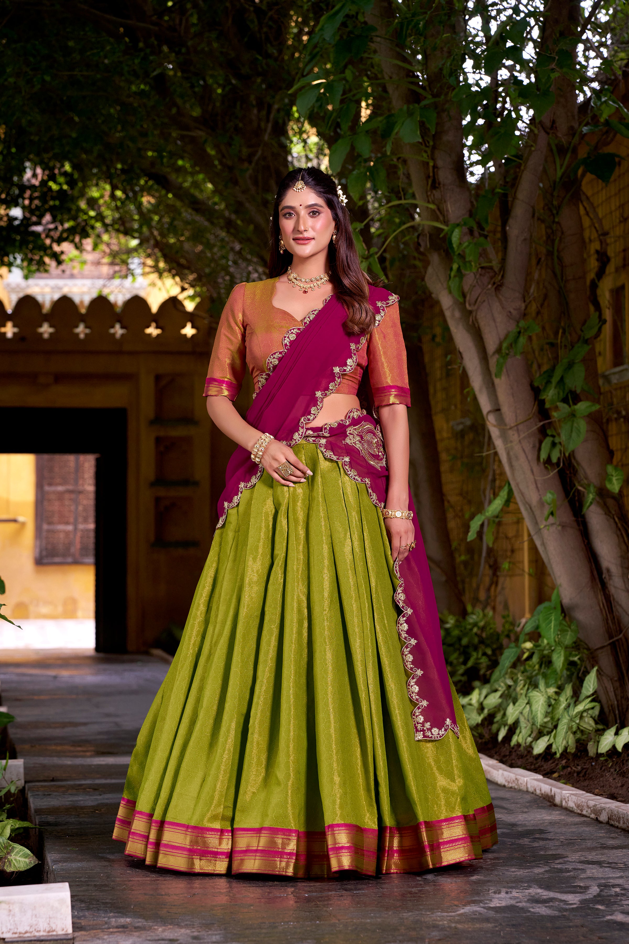 An Ode to Tradition: Step into elegance with this timeless creation