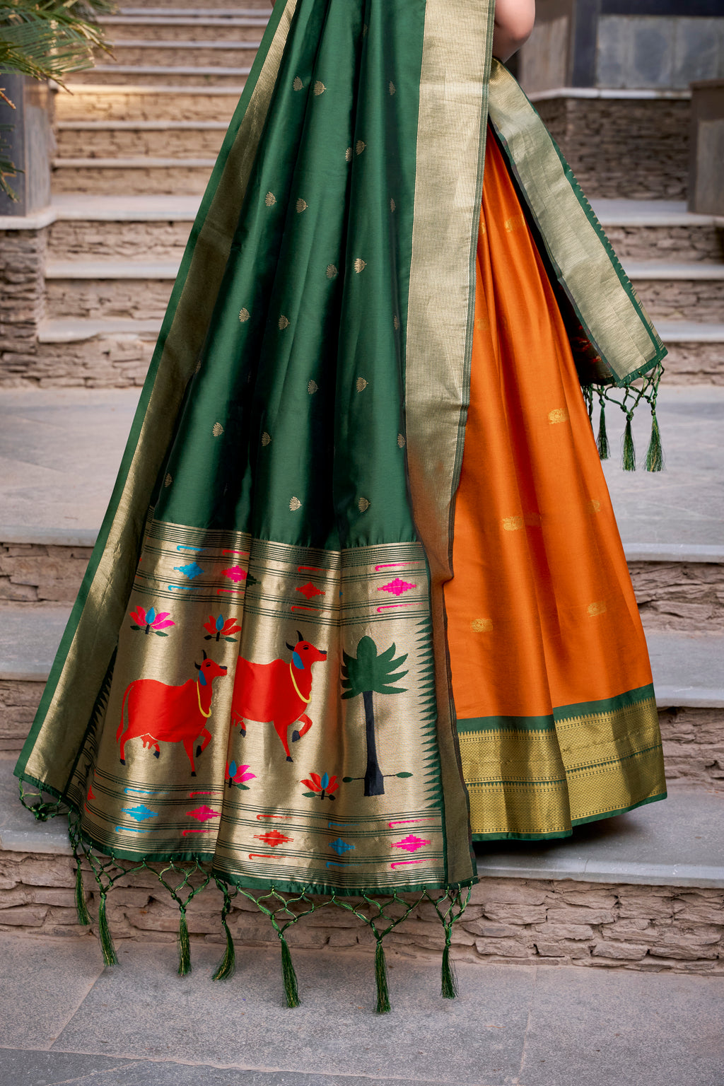 Designer Paithani Silk Lehenga Choli prefect for wedding