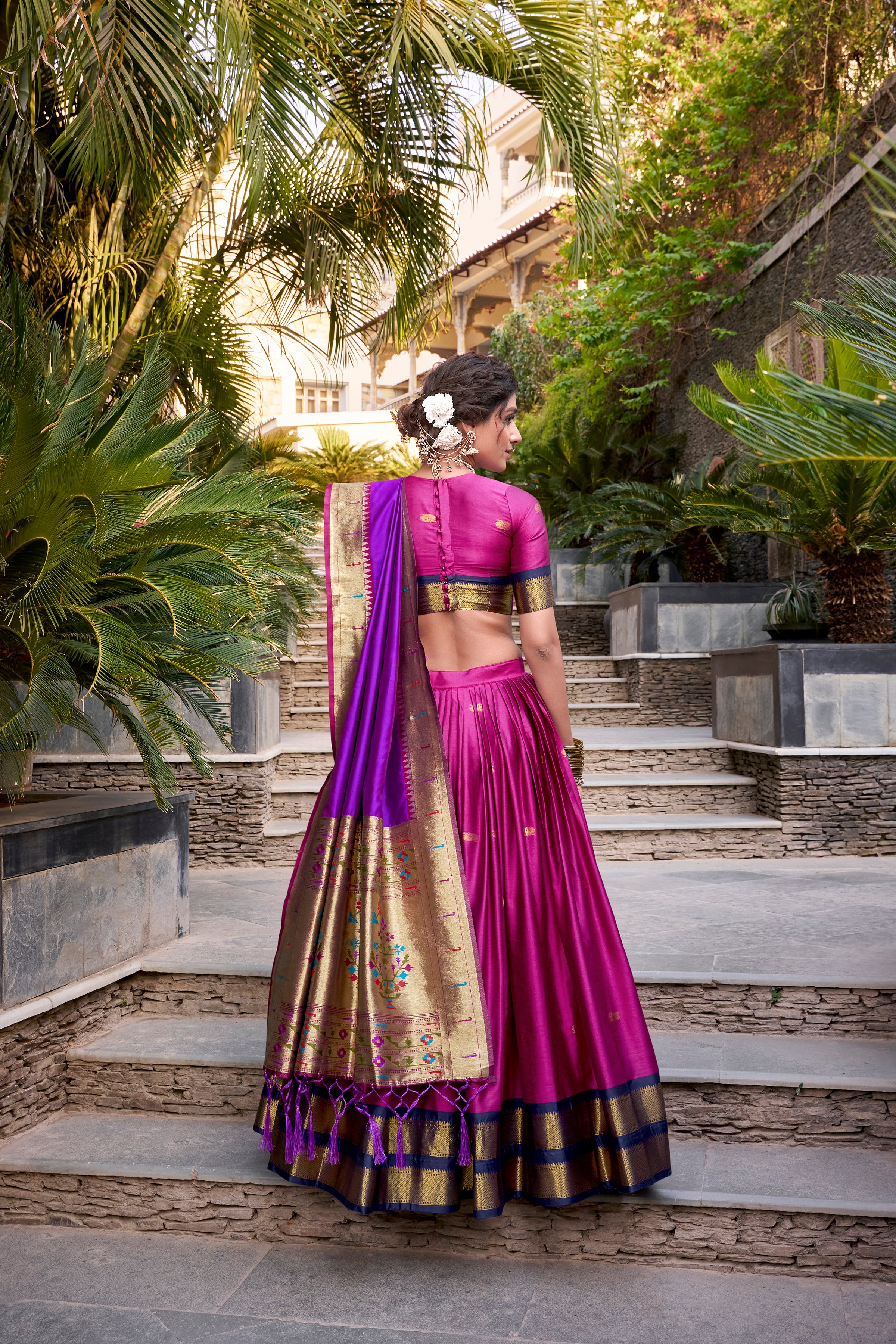 Designer Paithani Silk Lehenga Choli prefect for wedding