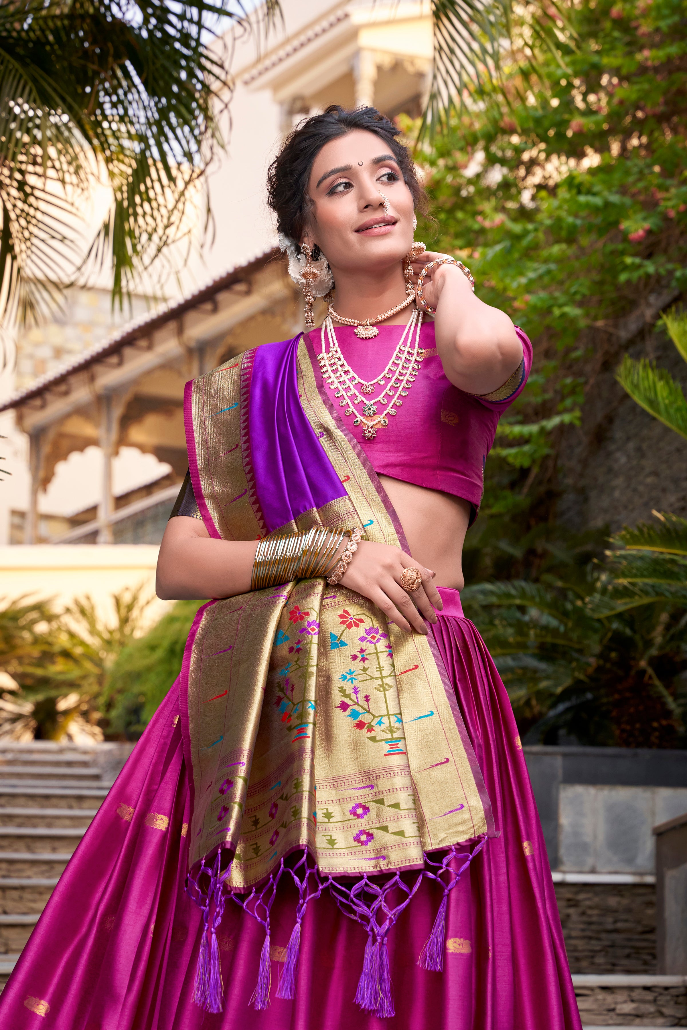 Designer Paithani Silk Lehenga Choli prefect for wedding