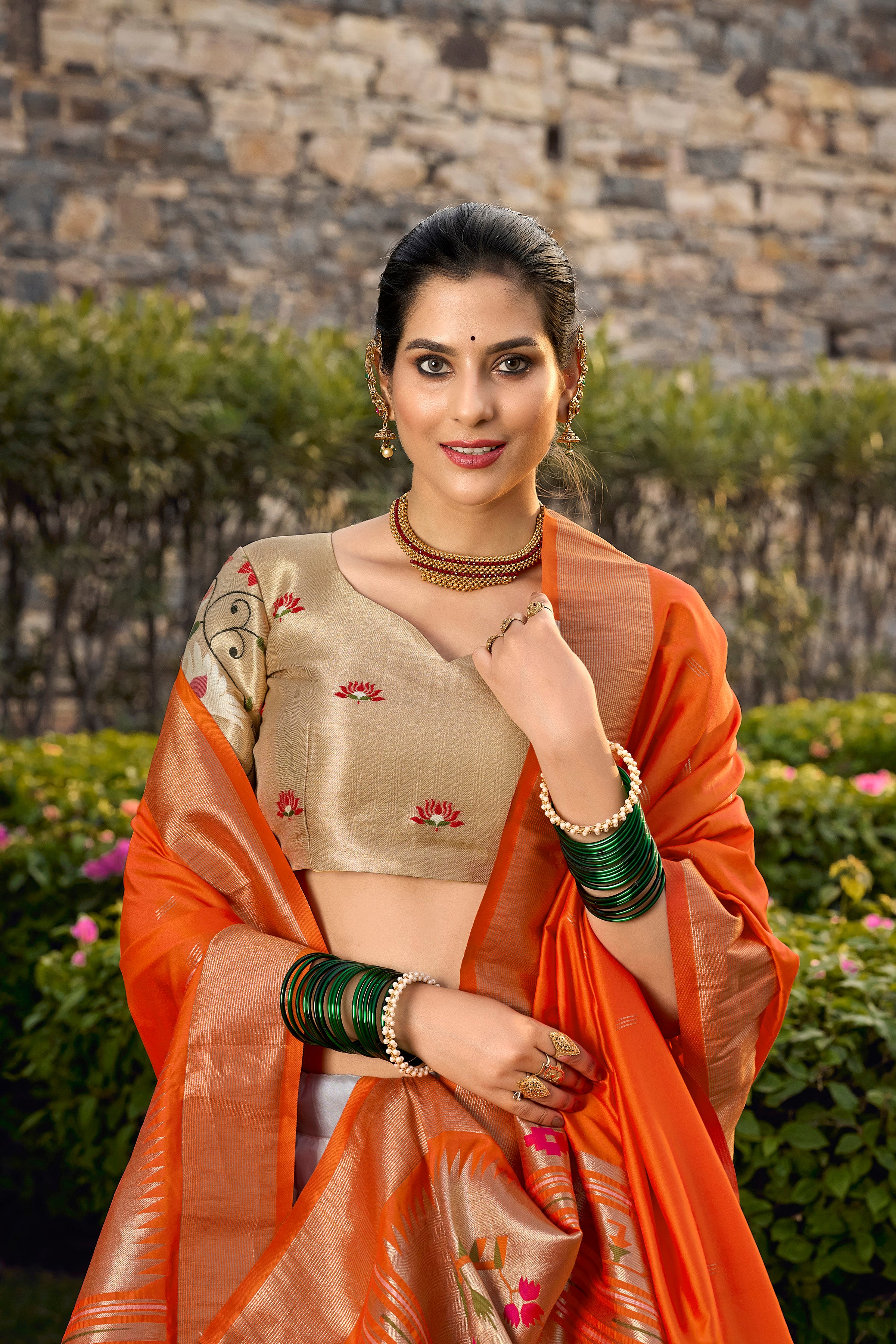 Paithani Lehenga Choli with Weaving Zari Work