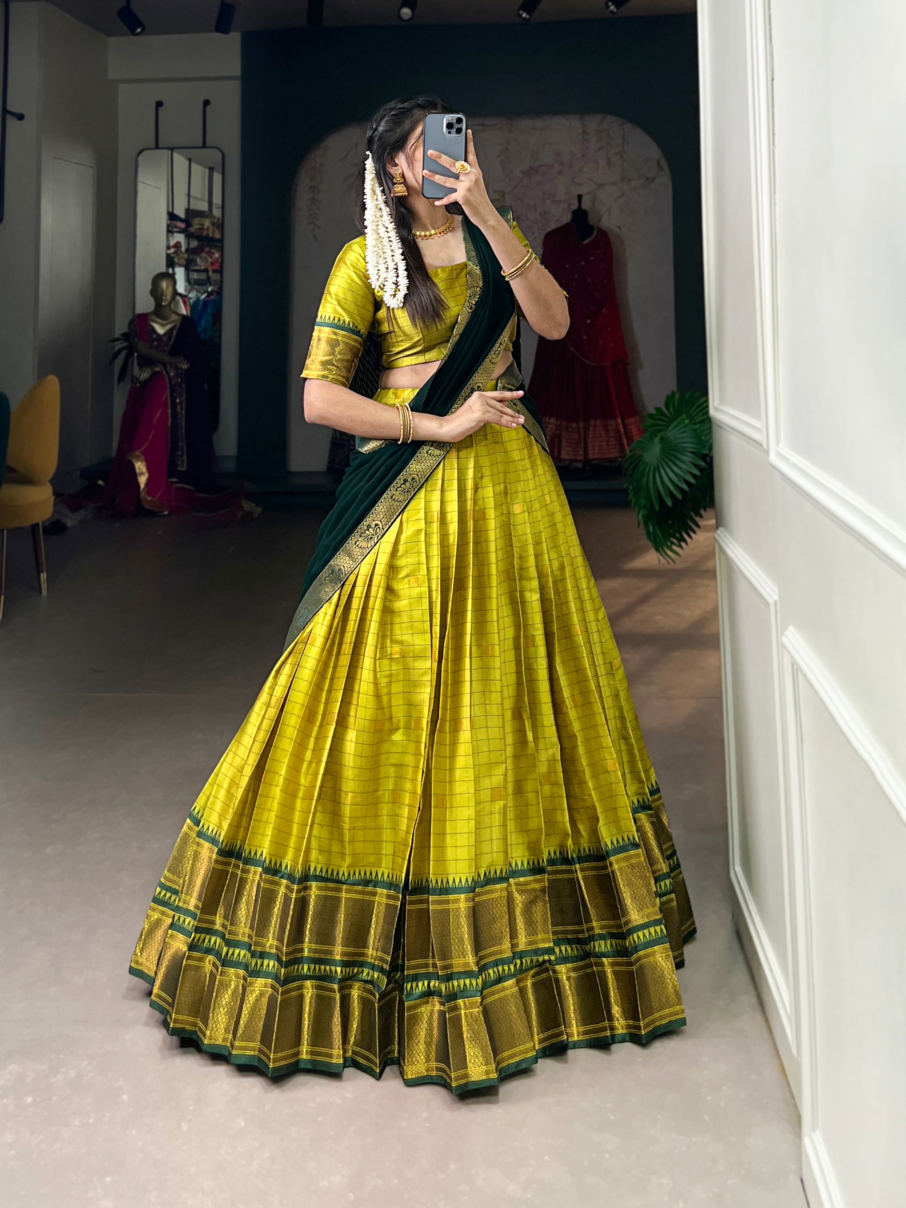 Paithani artistry on Cotton Silk Choli