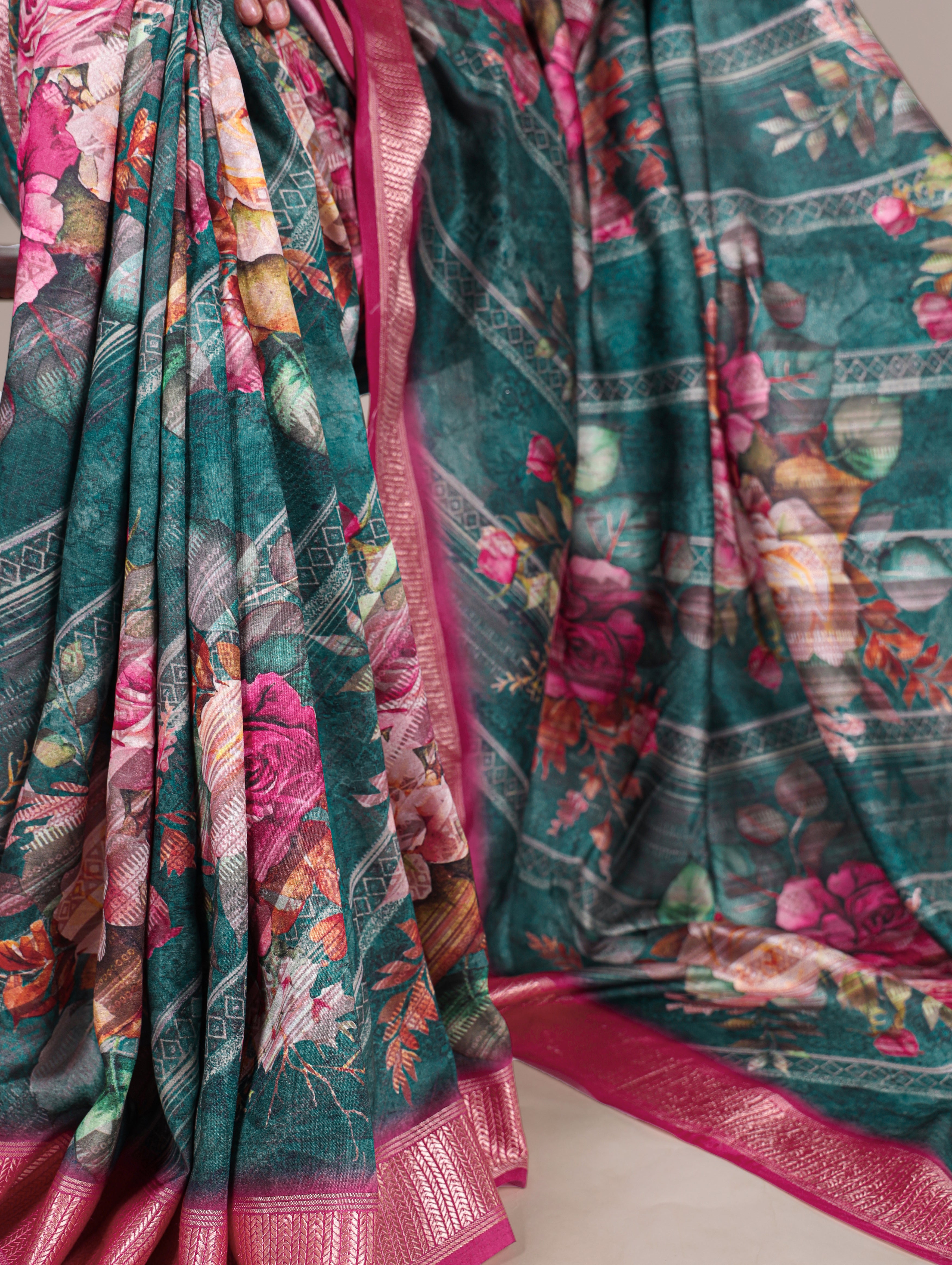 Beautiful Silk printed saree