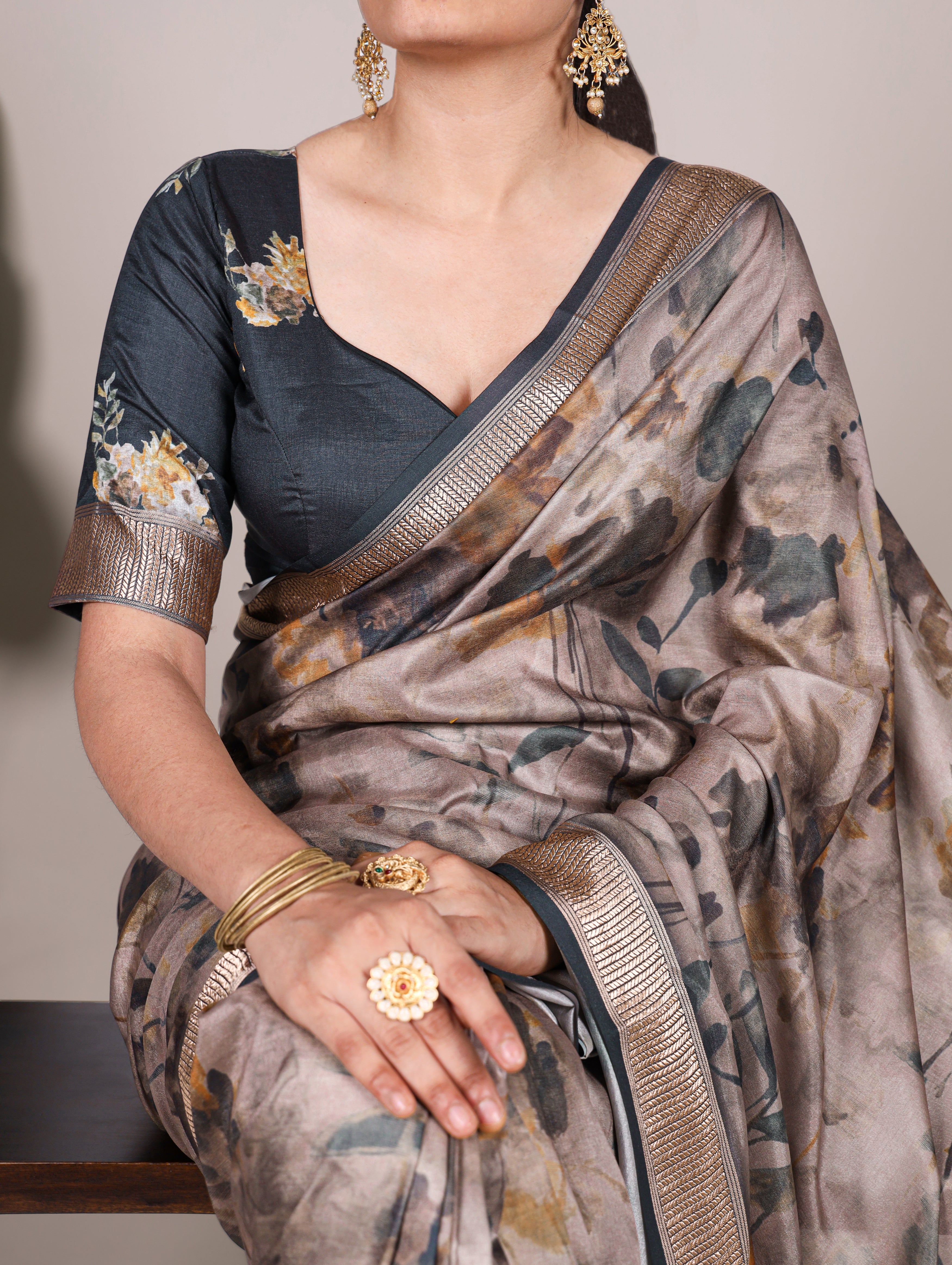 Beautiful Silk printed saree
