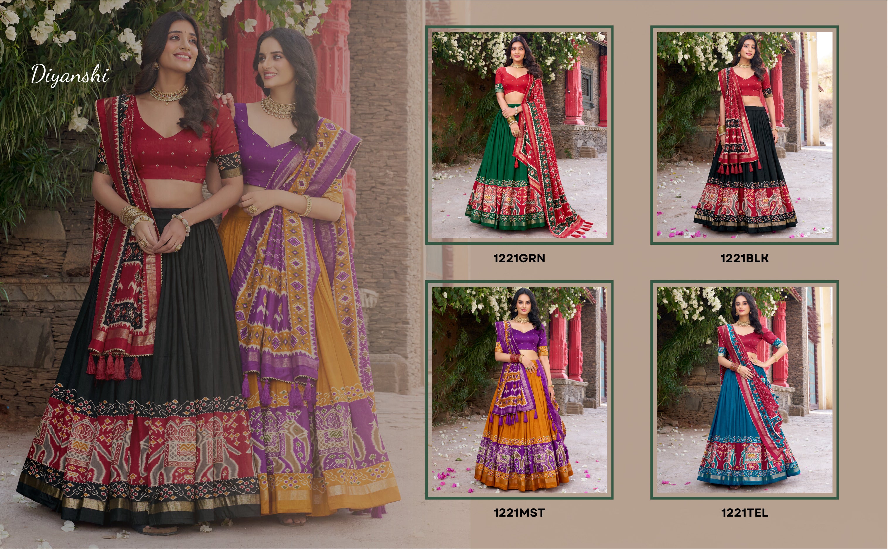Elegant Lehenga with Traditional Motifs